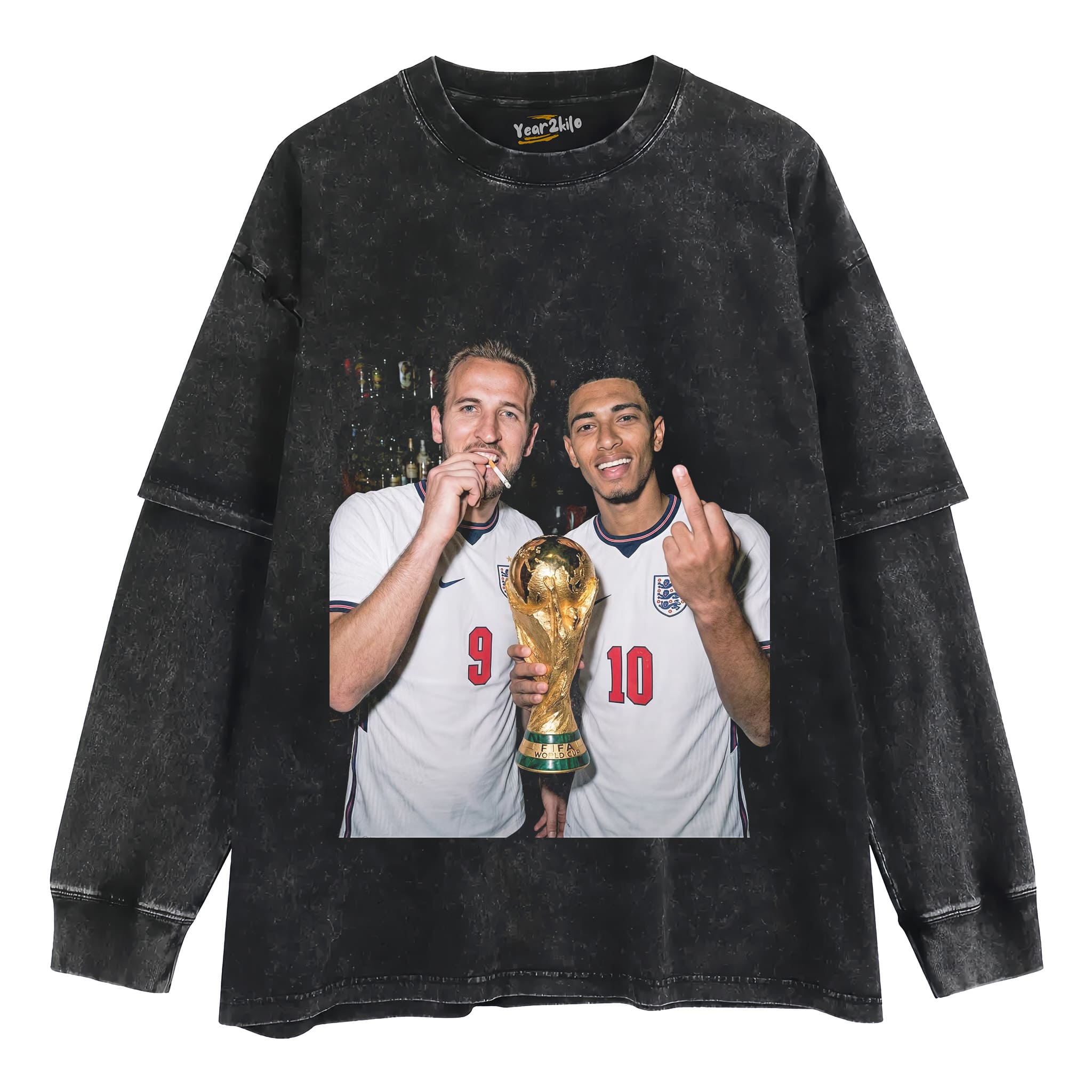 HARRY KANE & JUDE BELLINGHAM ENGLAND TANK TOP & TEE & LONG SLEEVE & LAYERED LS & HOODIE
