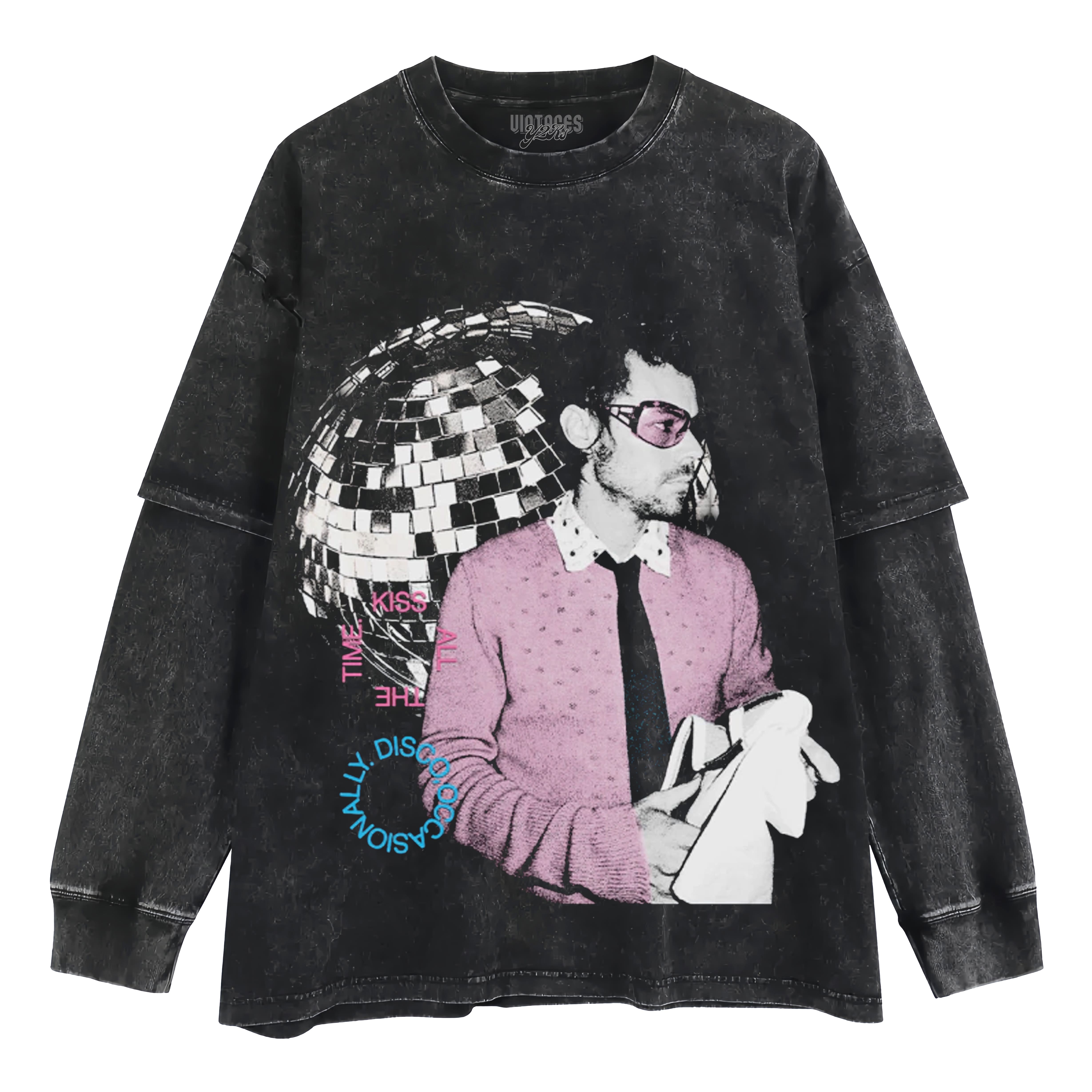 HARRY STYLES - KISSCO PLAYERA LAYERED LONG SLEEVE