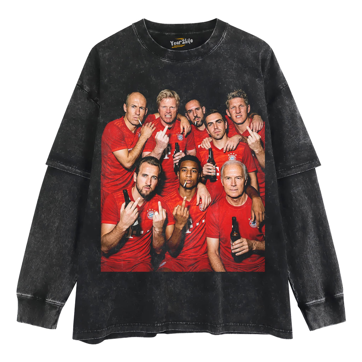 HK & MO & BECKENBAUER & ROBBEN & KAHN & RIBÉRY & LAHM & SCHWEINSTEIGER BAYERN SOCCER TANK TOP & TEE & LONG SLEEVE & LAYERED LS & HOODIE