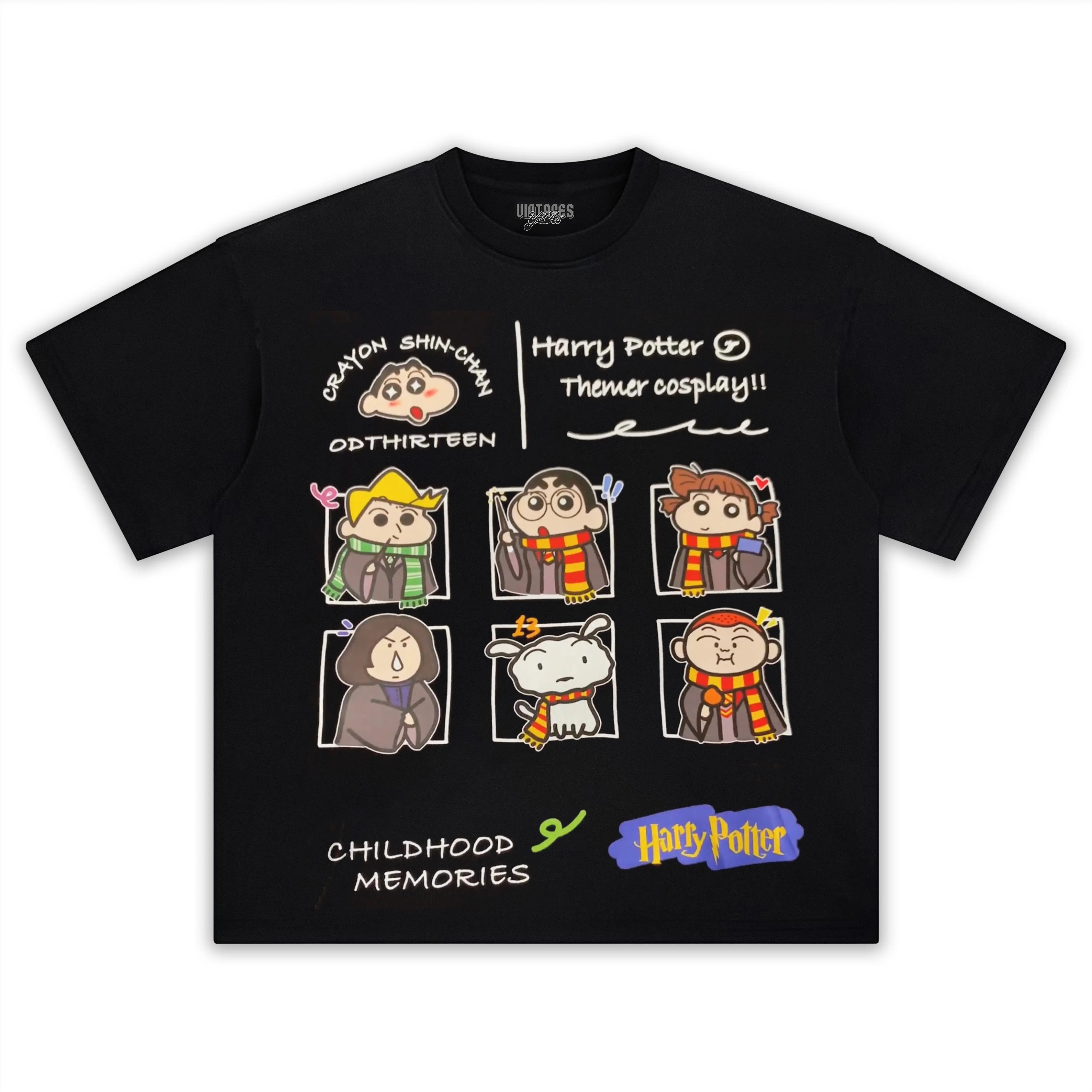 HOGWARTS MEETS SHIN CHAN 2 TEE