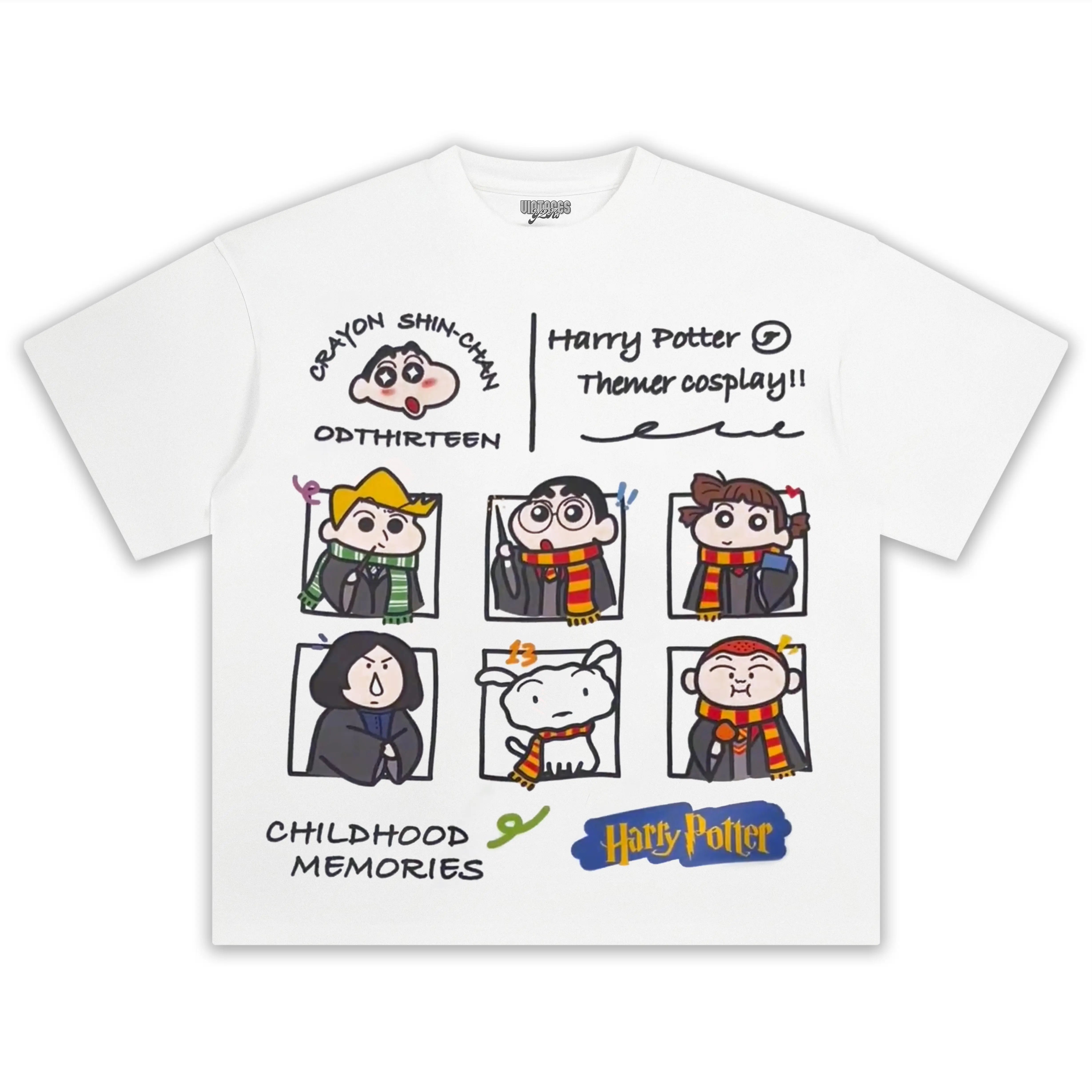 HOGWARTS MEETS SHIN CHAN 2 TEE