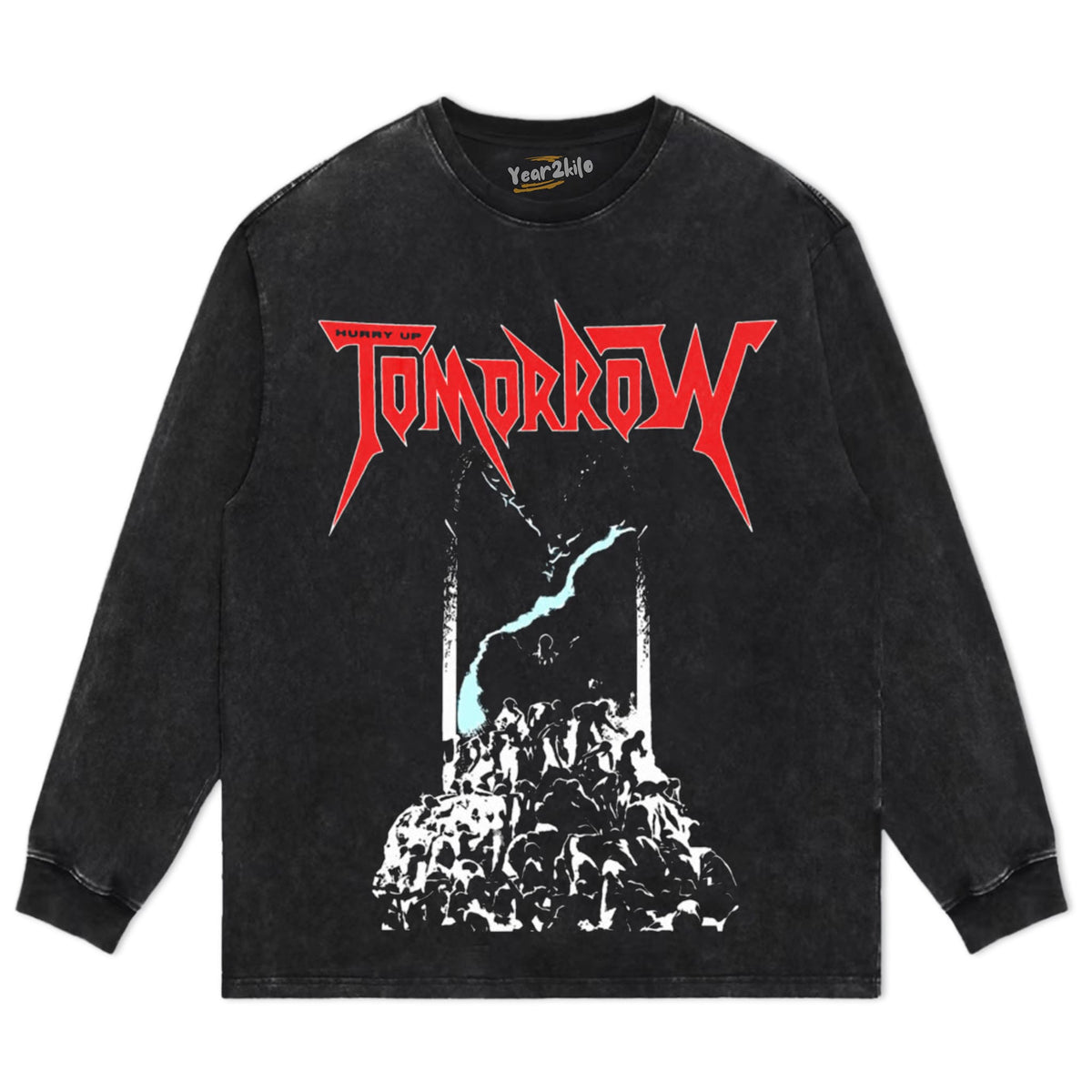 HURRY UP TOMORROW THE WEEKND ALBUM ROCK METAL TANK TOP & TEE & LONG SLEEVE & LAYERED LS & HOODIE
