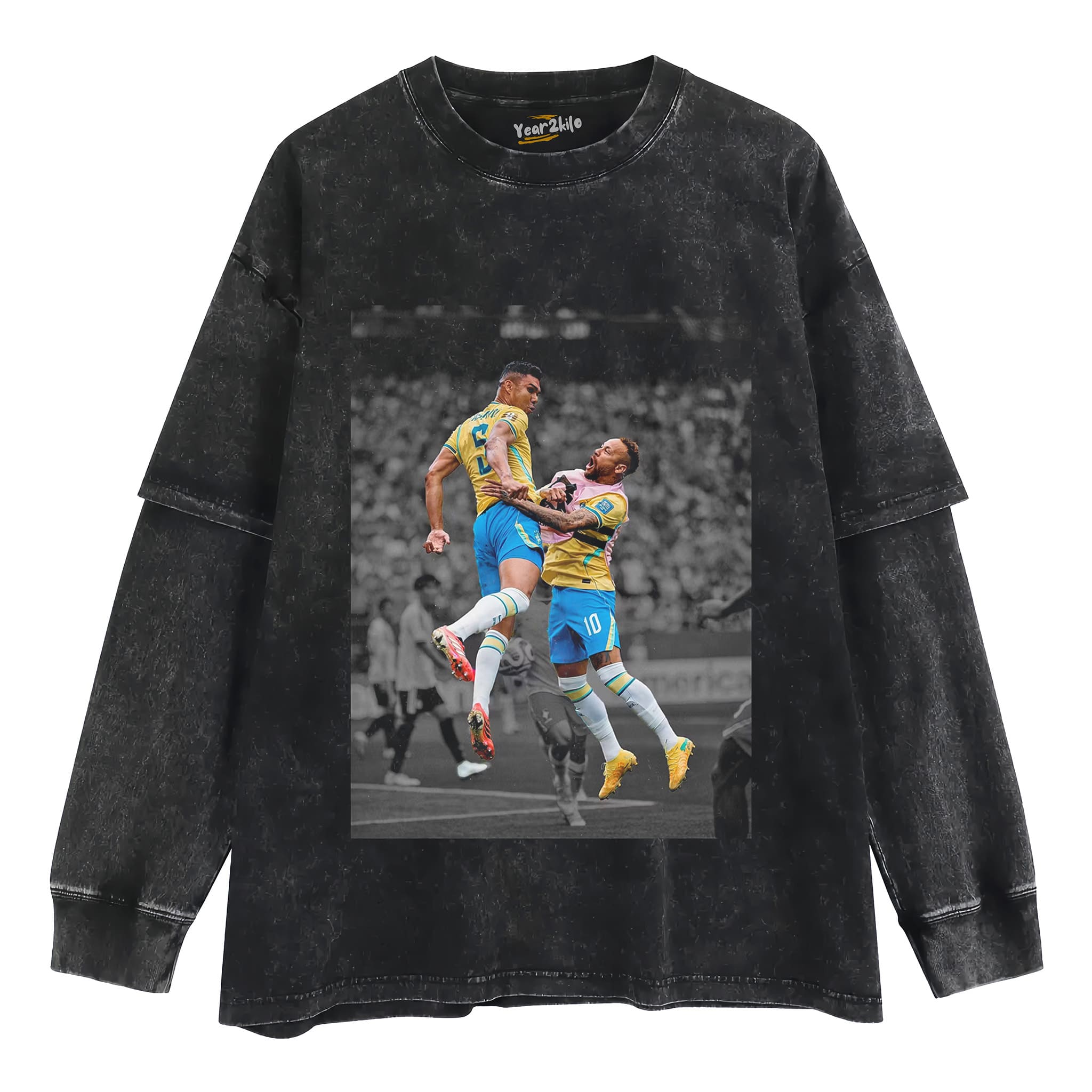 ICONIC BRAZIL NATIONAL TEAM MOMENT TANK TOP & TEE & LONG SLEEVE & LAYERED LS & HOODIE