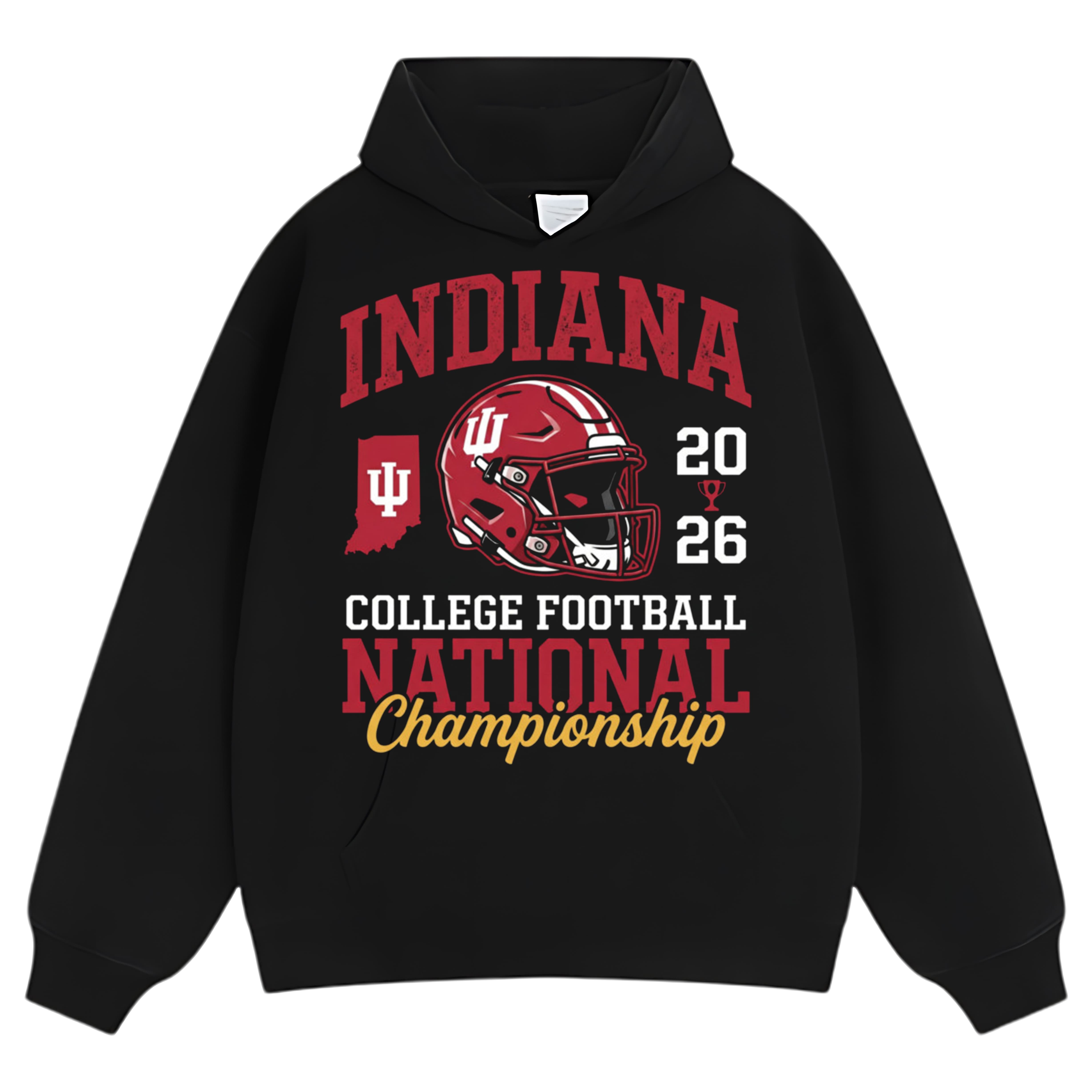INDIANA HOOSIERS NATIONAL CHAMPIONSHIP 2026 - COLLEGE FOOTBALL FINAL TEE & LS & HOODIE