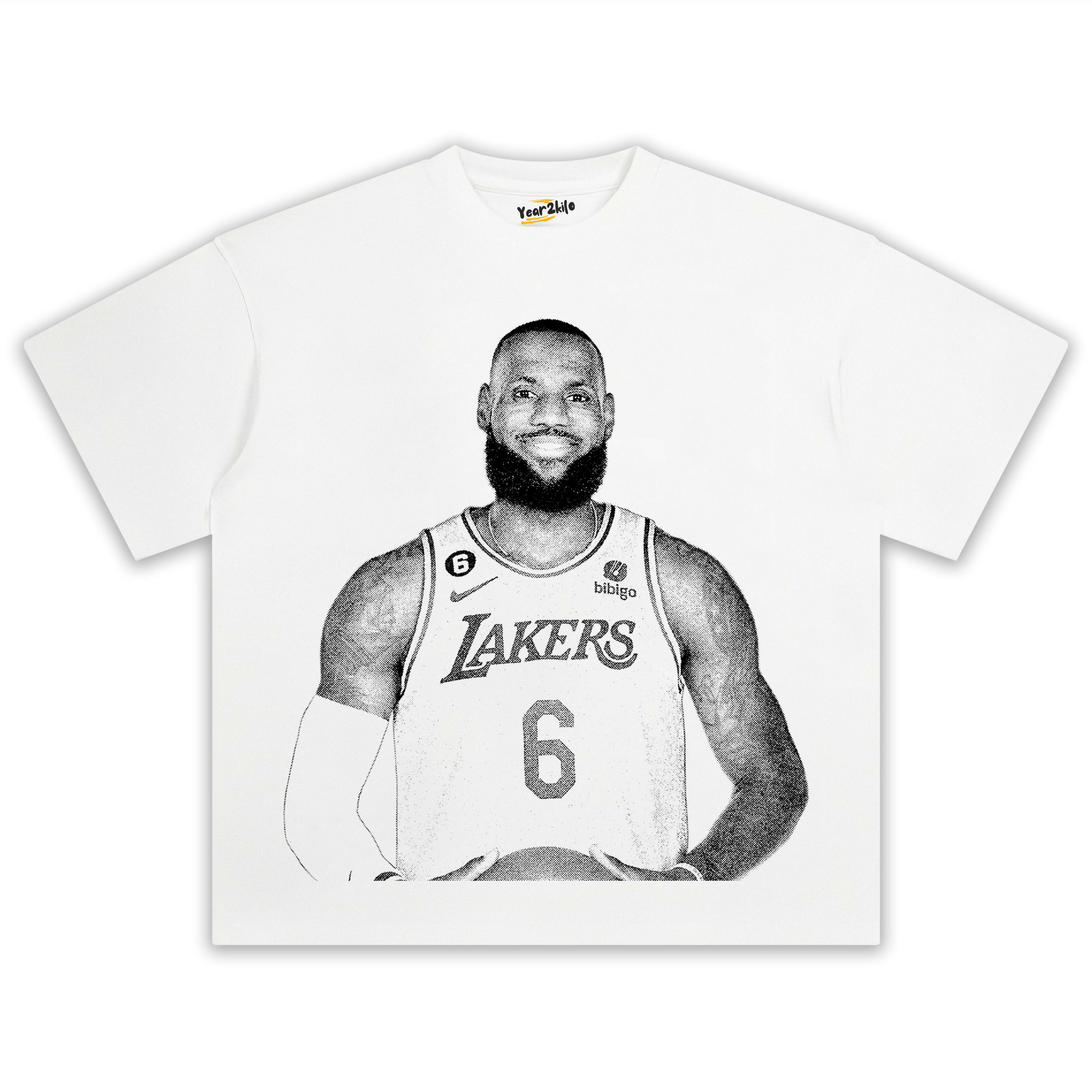 LEBRON JAMES WHITE TEE