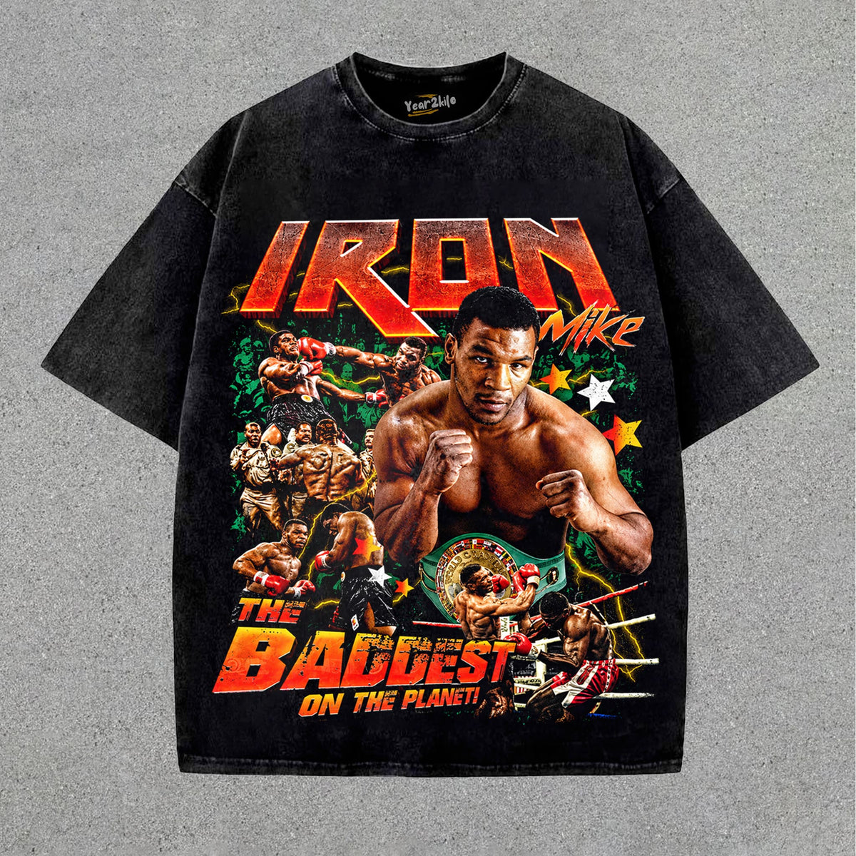 IRON MIKE TYSON BADDEST MAN TANK TOP & TEE & LONG SLEEVE & LAYERED LS & HOODIE