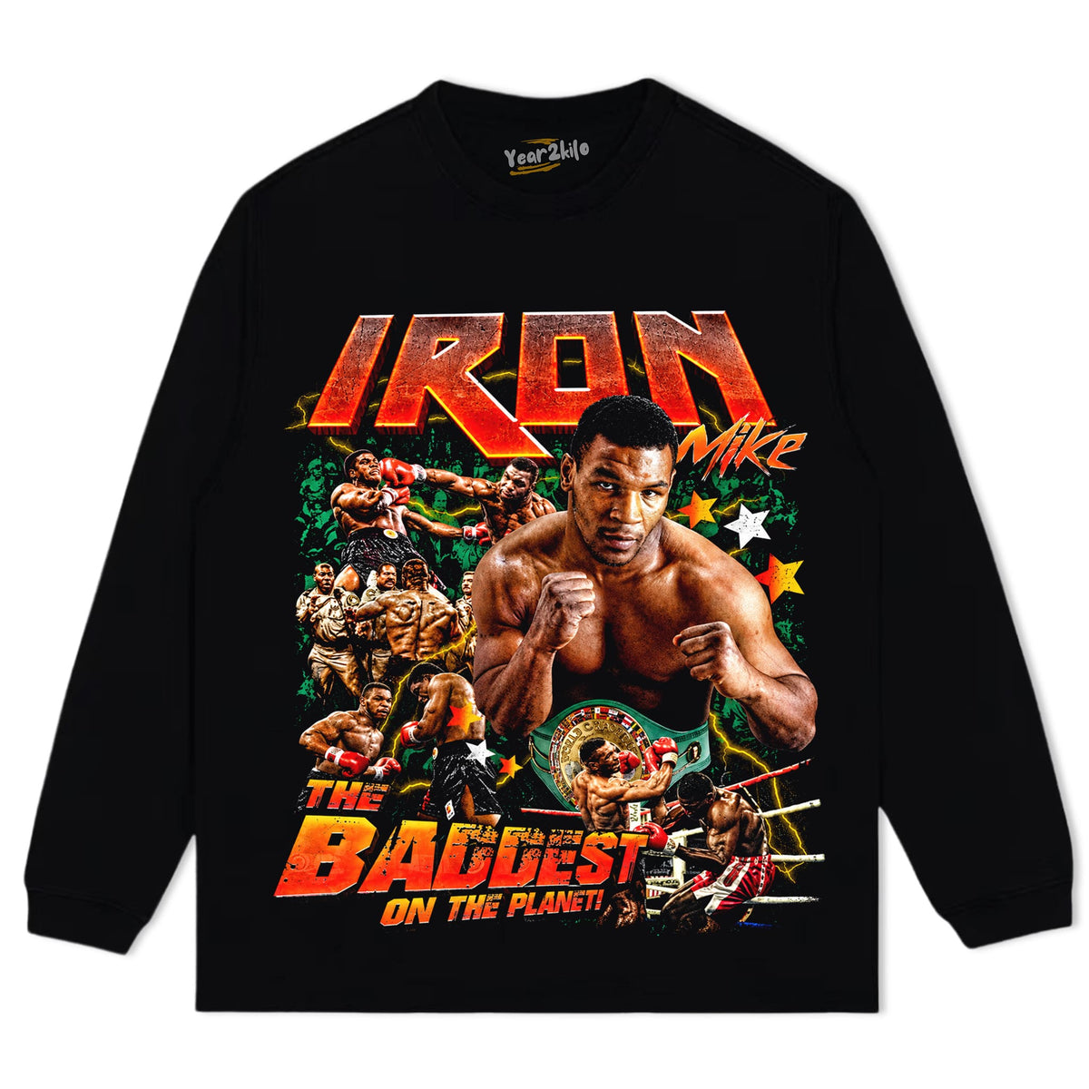IRON MIKE TYSON BADDEST MAN TANK TOP & TEE & LONG SLEEVE & LAYERED LS & HOODIE
