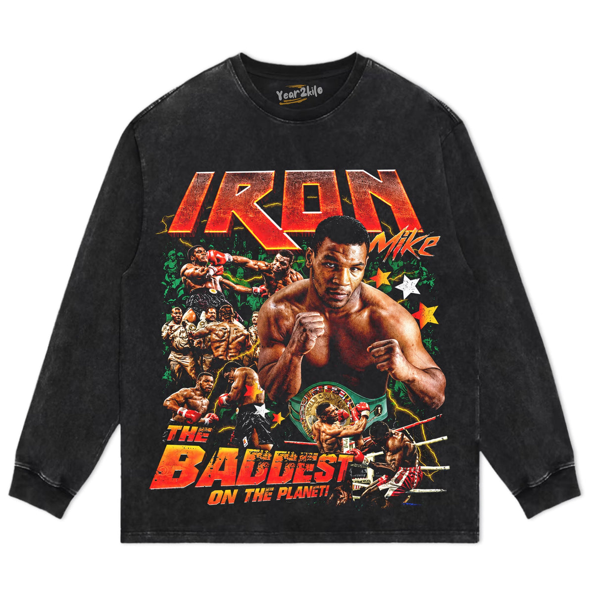 IRON MIKE TYSON BADDEST MAN TANK TOP & TEE & LONG SLEEVE & LAYERED LS & HOODIE