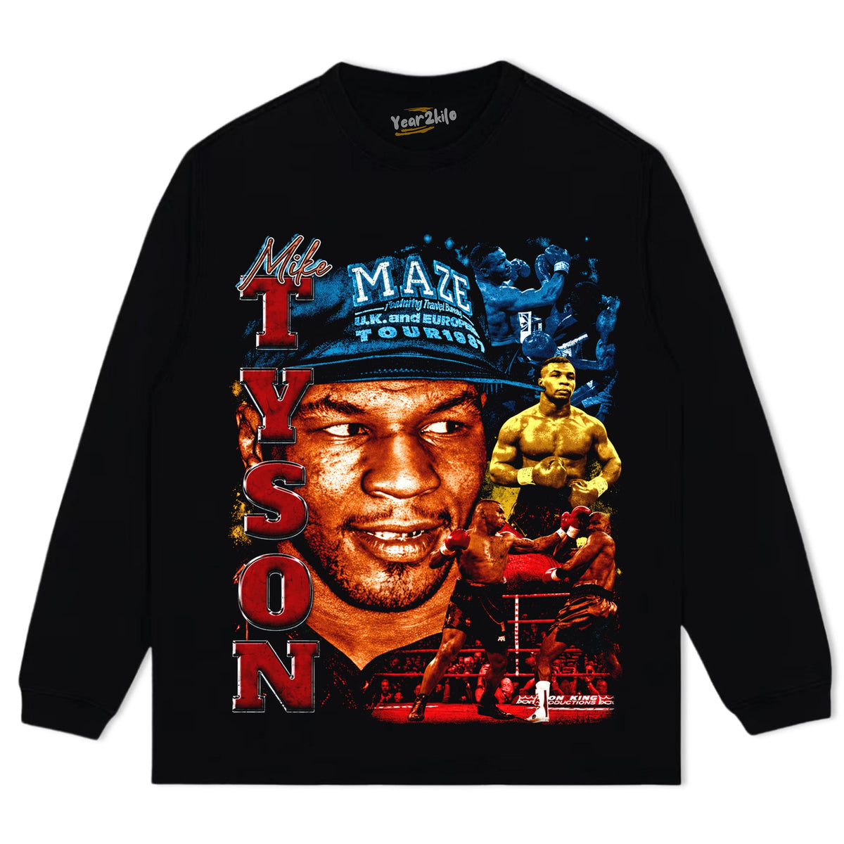 IRON MIKE TYSON BOXING LEGEND TANK TOP & TEE & LONG SLEEVE & LAYERED LS & HOODIE