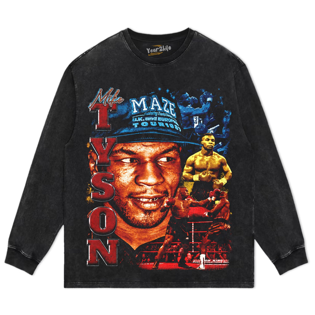 IRON MIKE TYSON BOXING LEGEND TANK TOP & TEE & LONG SLEEVE & LAYERED LS & HOODIE
