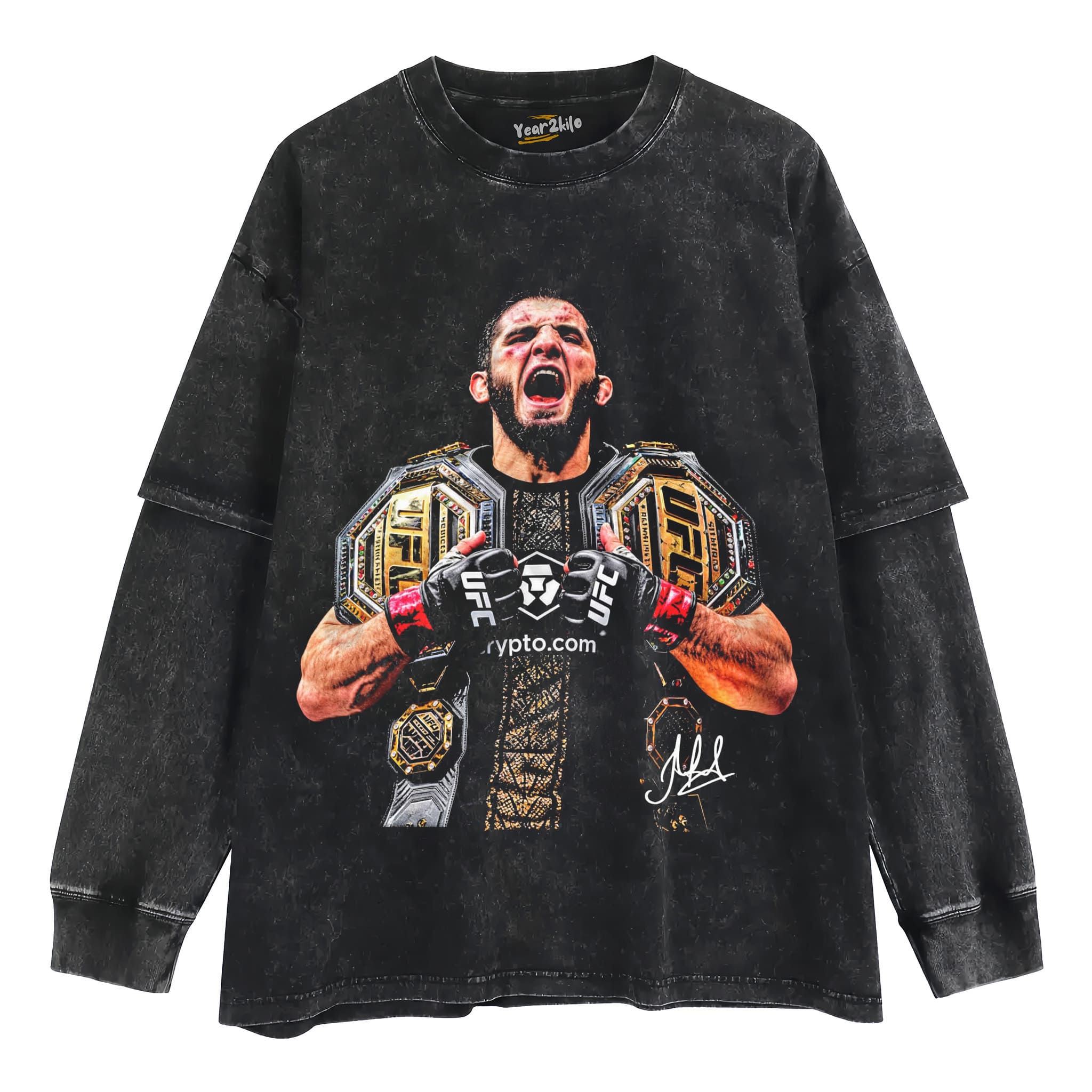 ISLAM MAKHACHEV - DOUBLE CHAMP TANK TOP & TEE & LONG SLEEVE & LAYERED LS & HOODIE