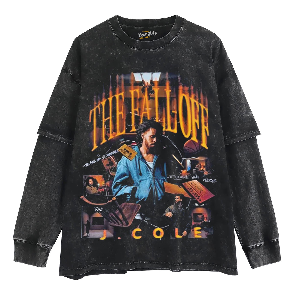 J. COLE - THE FALL OFF NEW  TANK TOP & TEE & LONG SLEEVE & LAYERED LS & HOODIE