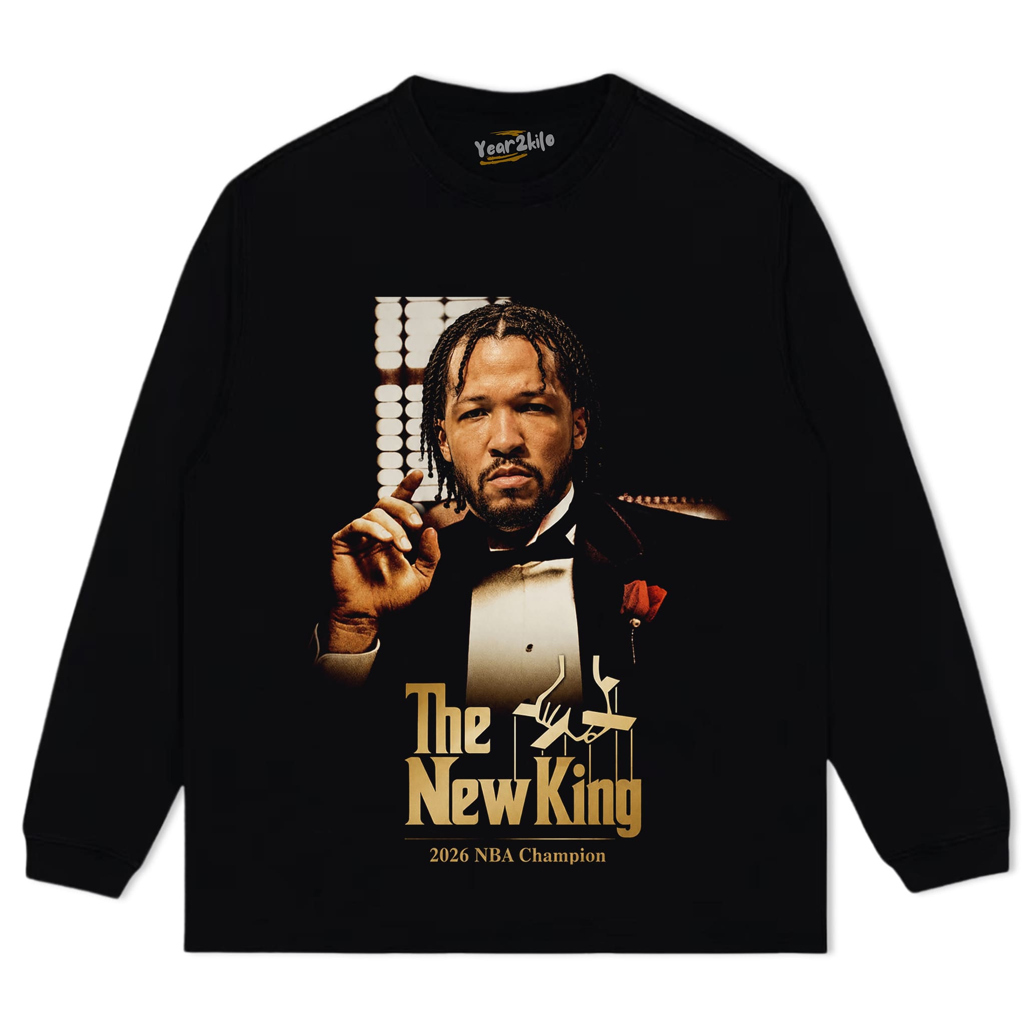 JALEN BRUNSON - GODFATHER FUNNY TANK TOP & TEE & LONG SLEEVE & LAYERED LS & HOODIE