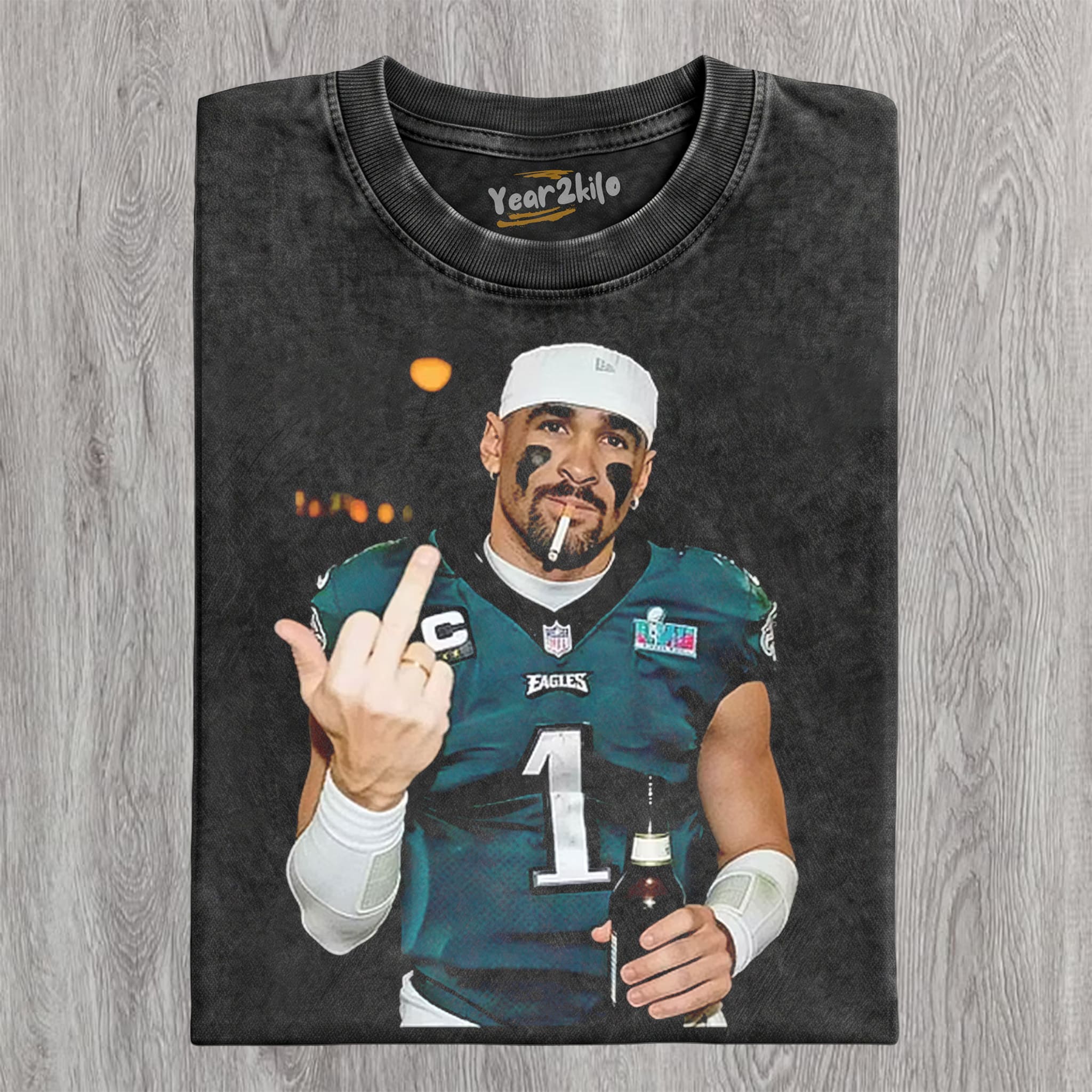 JALEN HURTS FOOTBALL FUNNY V1 TANK TOP & TEE & LONG SLEEVE & LAYERED LS & HOODIE