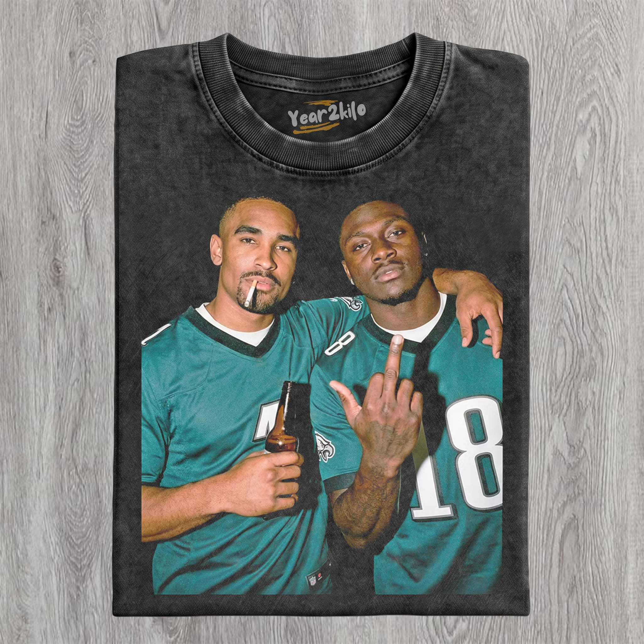 JALEN HURTS & A.J. BROWN FOOTBALL TANK TOP & TEE & LONG SLEEVE & LAYERED LS & HOODIE
