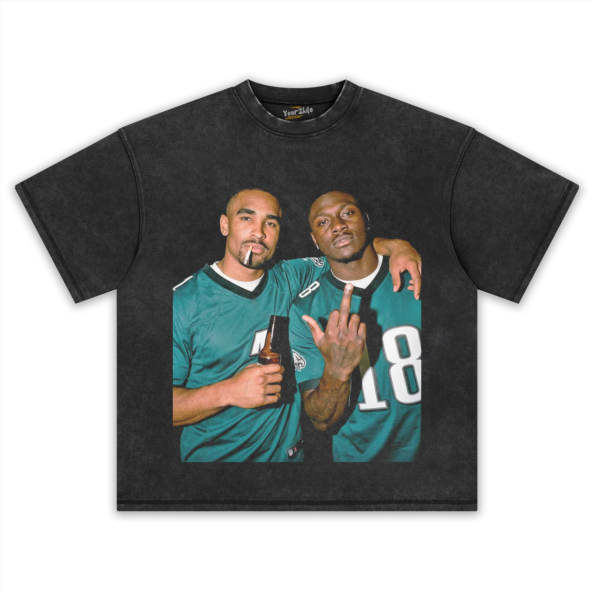 JALEN HURTS & A.J. BROWN FOOTBALL TANK TOP & TEE & LONG SLEEVE & LAYERED LS & HOODIE