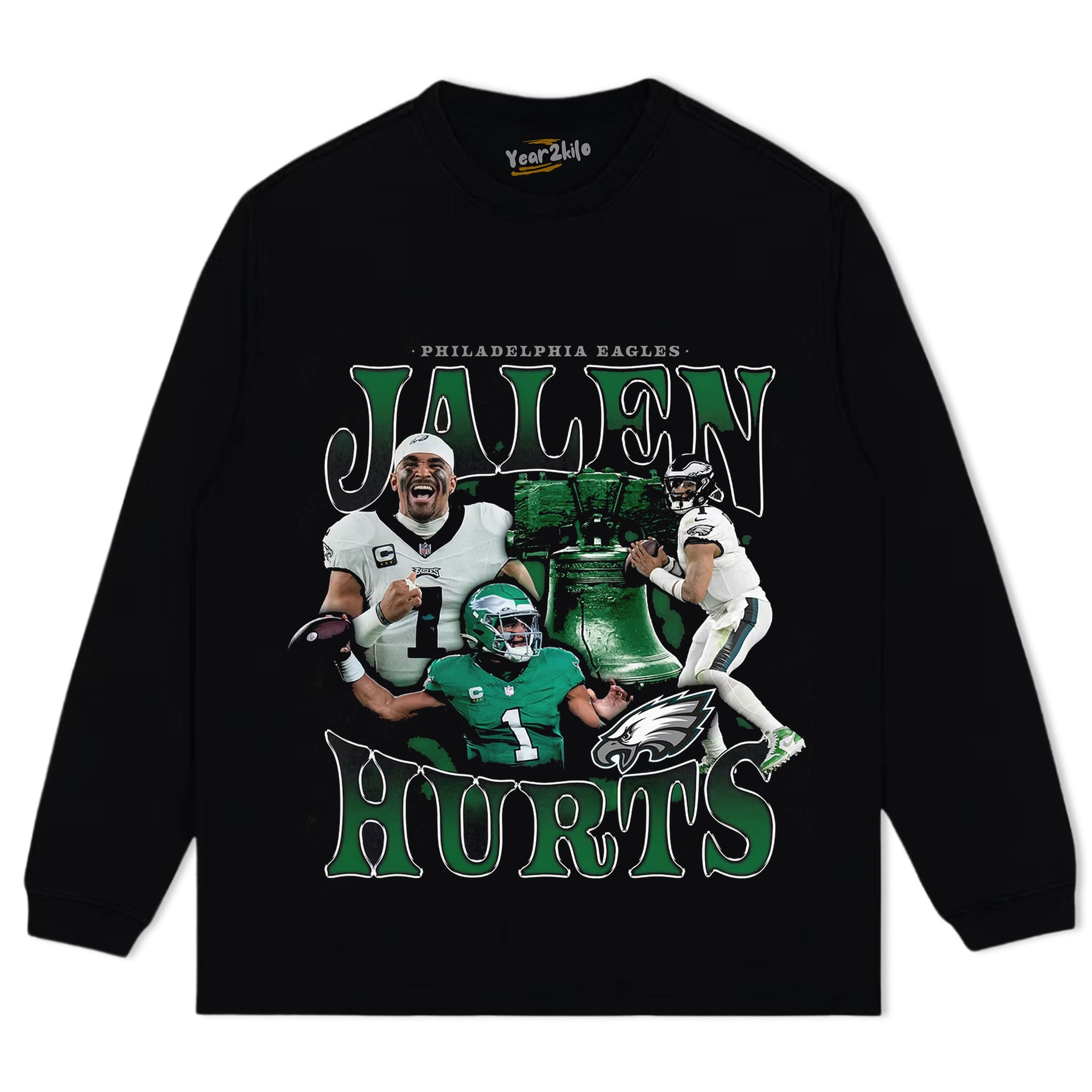 JALEN HURTS FOOTBALL FUNNY TANK TOP & TEE & LONG SLEEVE & LAYERED LS & HOODIE