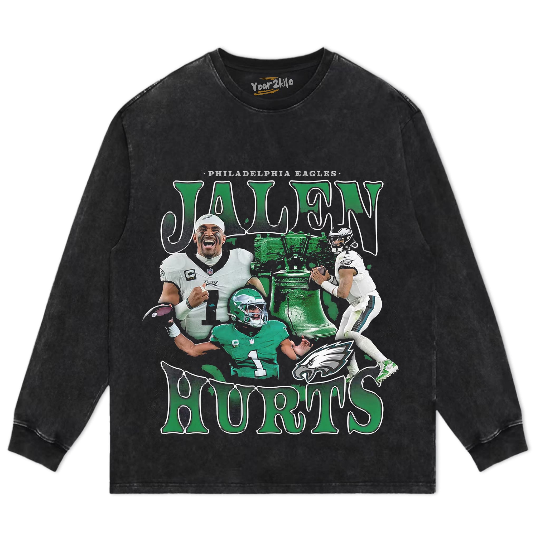 JALEN HURTS FOOTBALL FUNNY TANK TOP & TEE & LONG SLEEVE & LAYERED LS & HOODIE