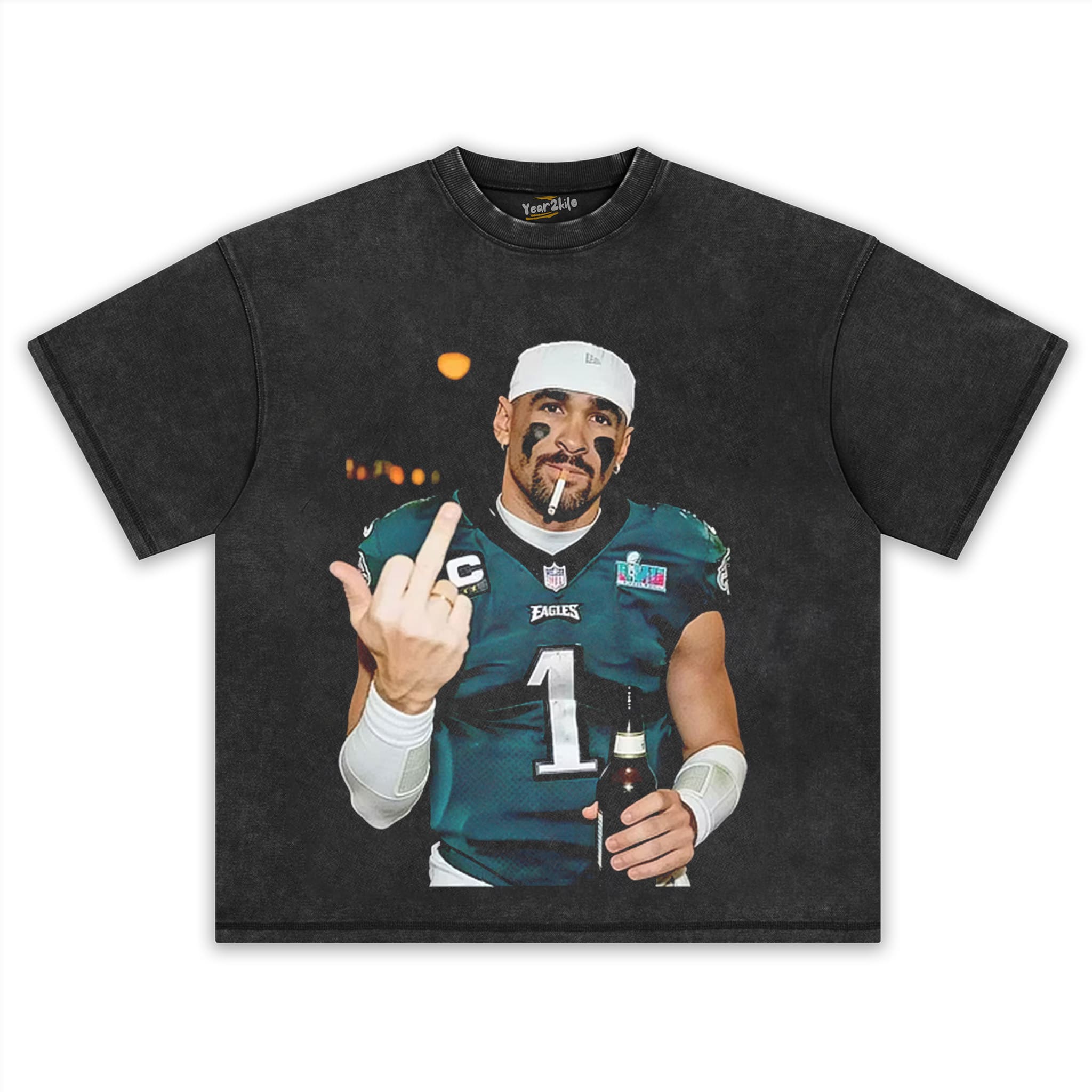 JALEN HURTS FOOTBALL FUNNY V1 TANK TOP & TEE & LONG SLEEVE & LAYERED LS & HOODIE