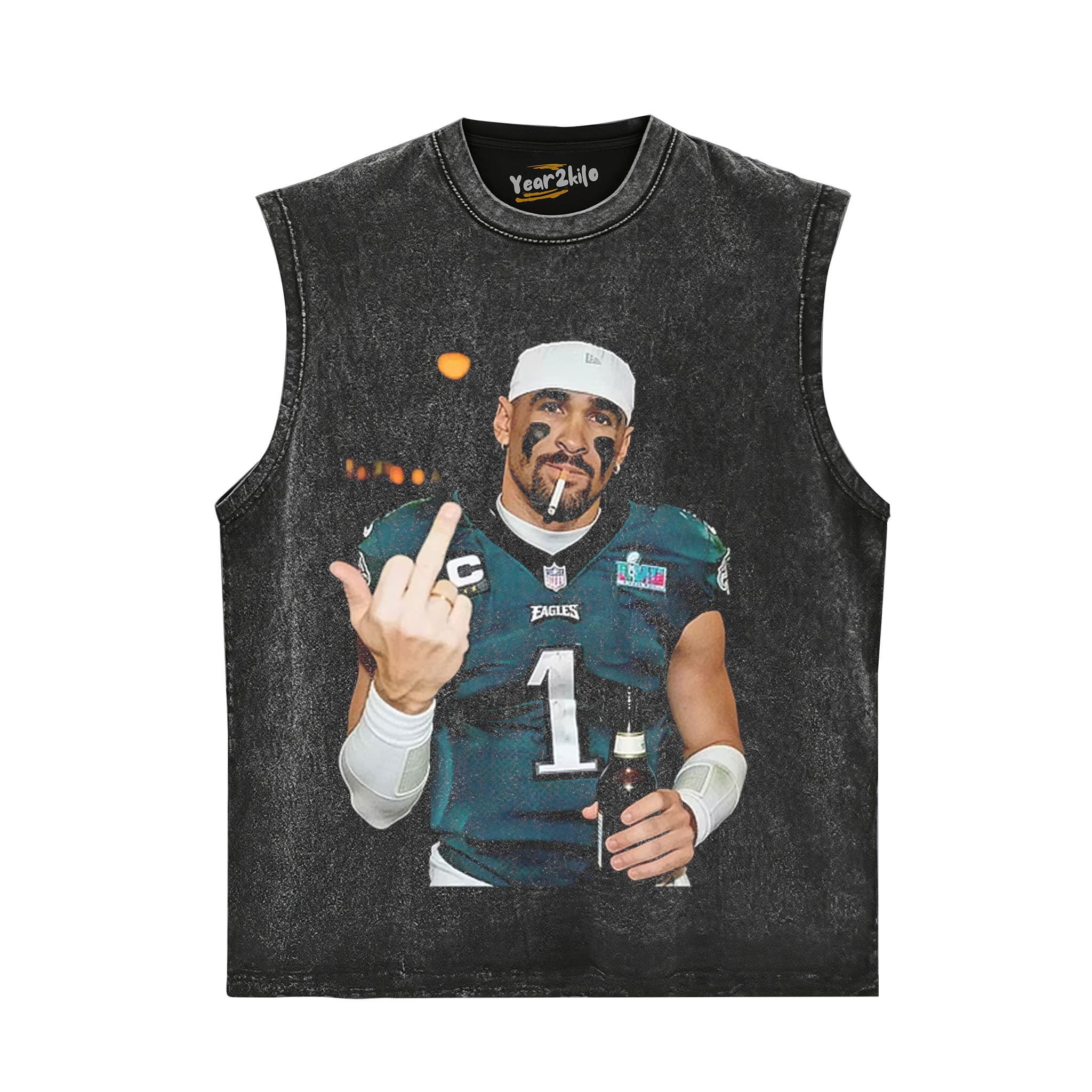 JALEN HURTS FOOTBALL FUNNY V1 TANK TOP & TEE & LONG SLEEVE & LAYERED LS & HOODIE