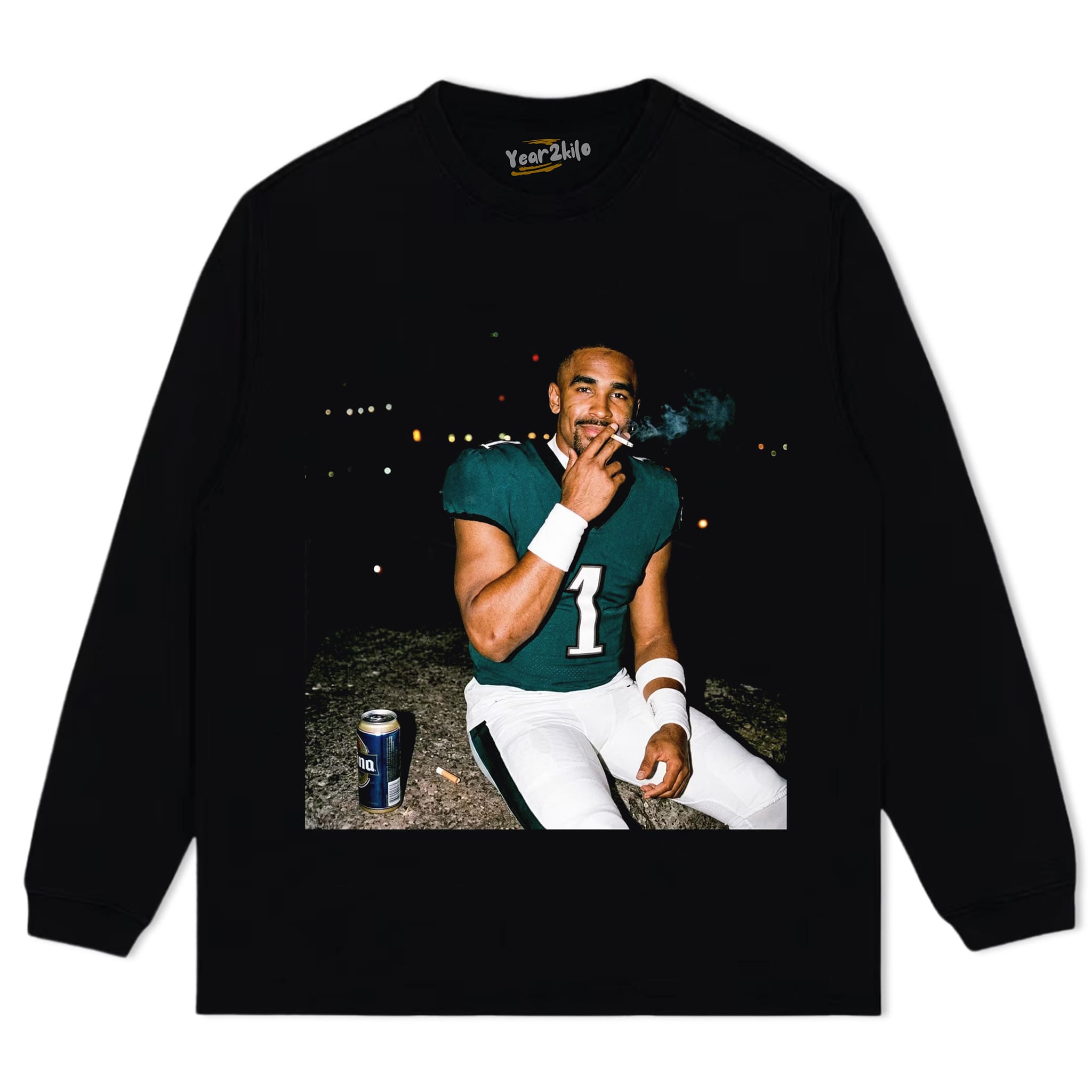 JALEN HURTS FOOTBALL FUNNY V2 TANK TOP & TEE & LONG SLEEVE & LAYERED LS & HOODIE