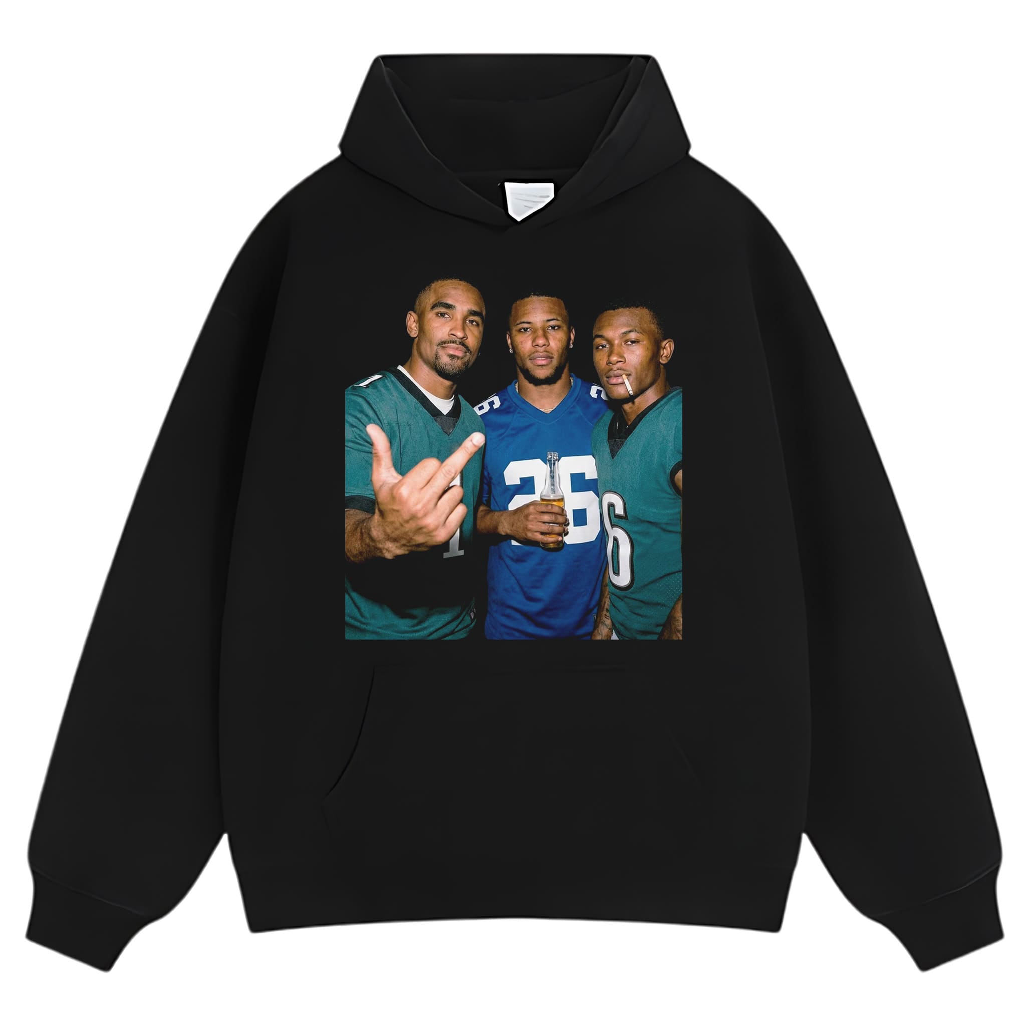 JALEN HURTS & SAQUON BARKLEY & DEVONTA SMITH FOOTBALL TANK TOP & TEE & LONG SLEEVE & LAYERED LS & HOODIE