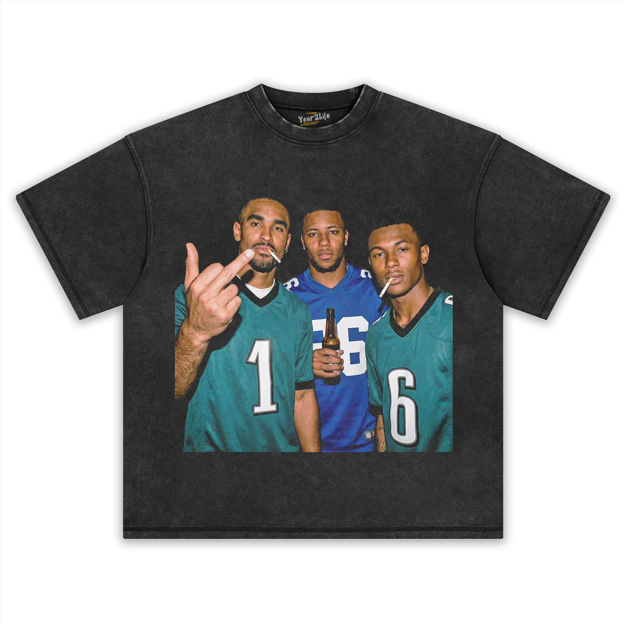 JALEN HURTS & SAQUON BARKLEY & DEVONTA SMITH FOOTBALL V1 TANK TOP & TEE & LONG SLEEVE & LAYERED LS & HOODIE