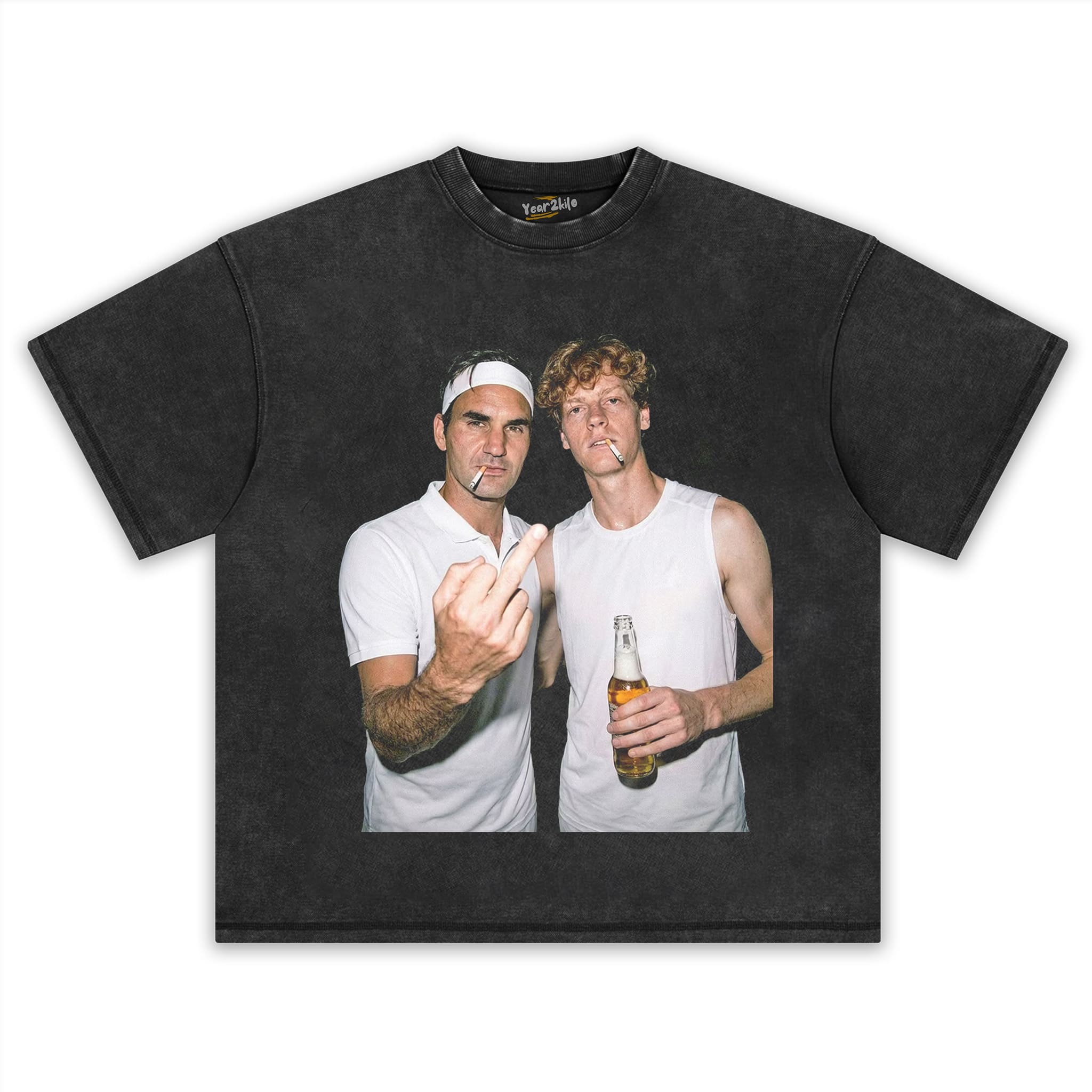 JANNIK SINNER & ROGER FEDERER 2026 VINTAGE TANK TOP & TEE & LONG SLEEVE & LAYERED LS & HOODIE