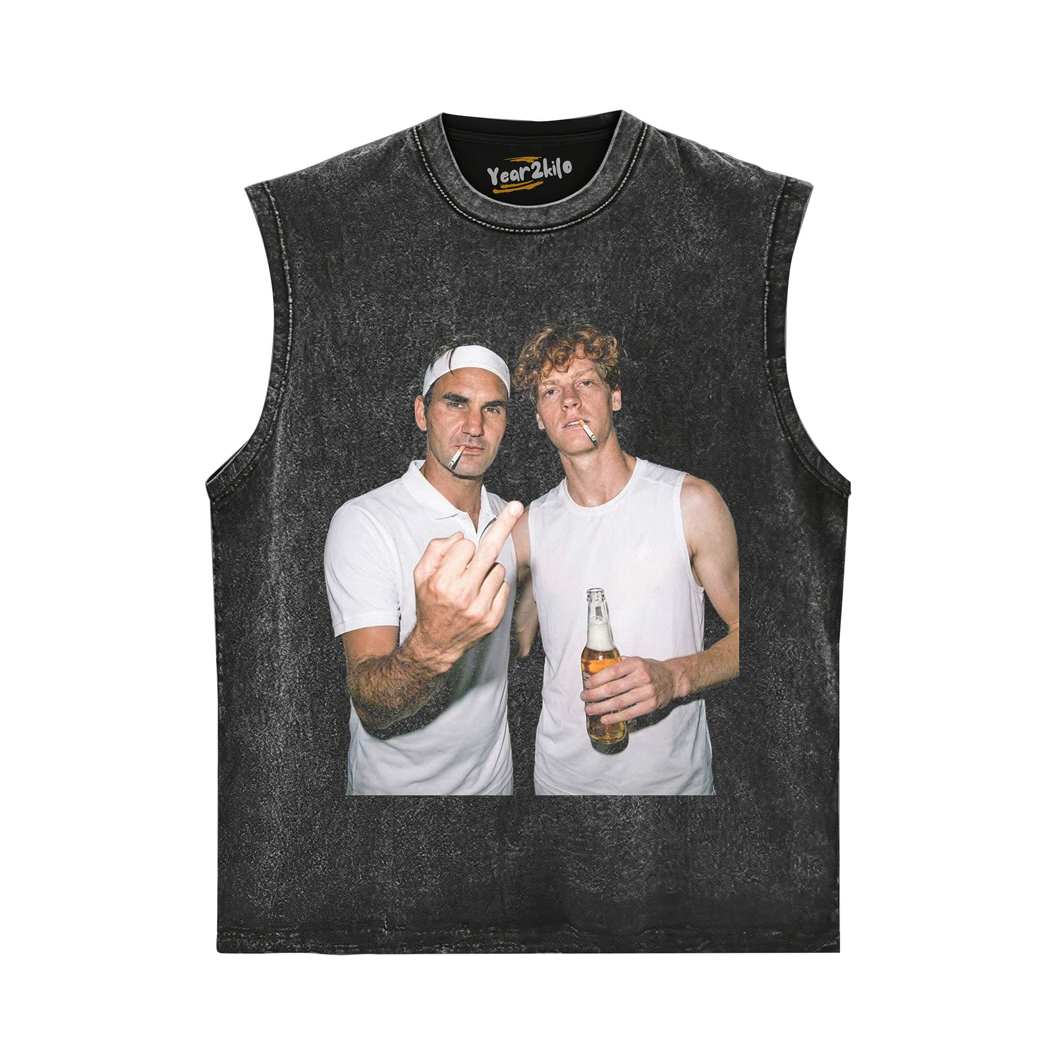 JANNIK SINNER & ROGER FEDERER 2026 VINTAGE TANK TOP & TEE & LONG SLEEVE & LAYERED LS & HOODIE