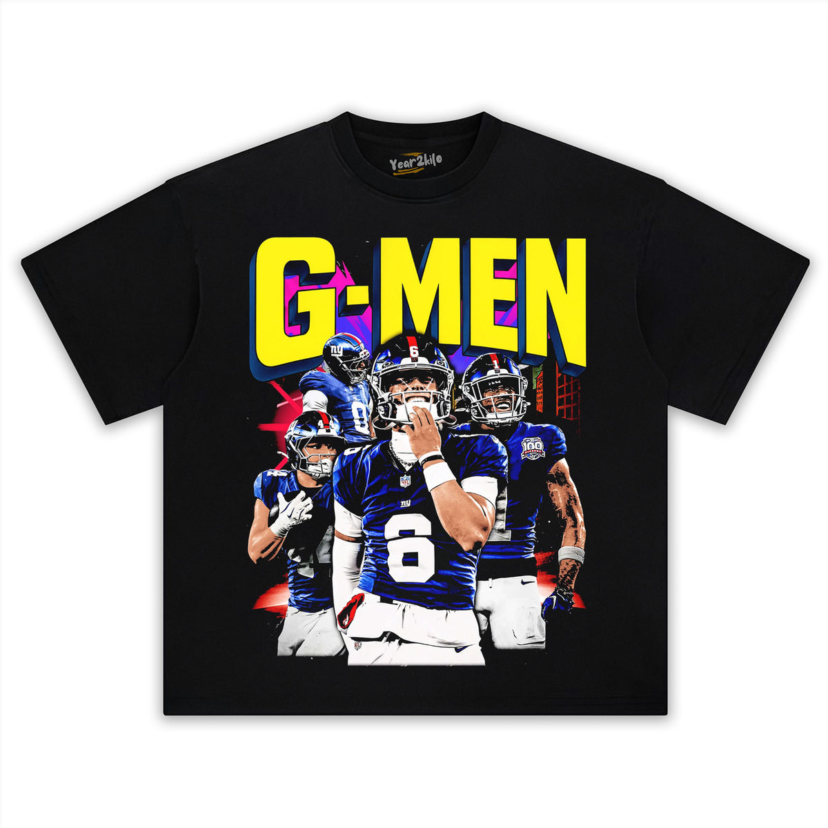 JAXSON DART G-MEN NEW YORK GIANTS 2025 VINTAGE GRAPHIC TEE & LS & HOODIE