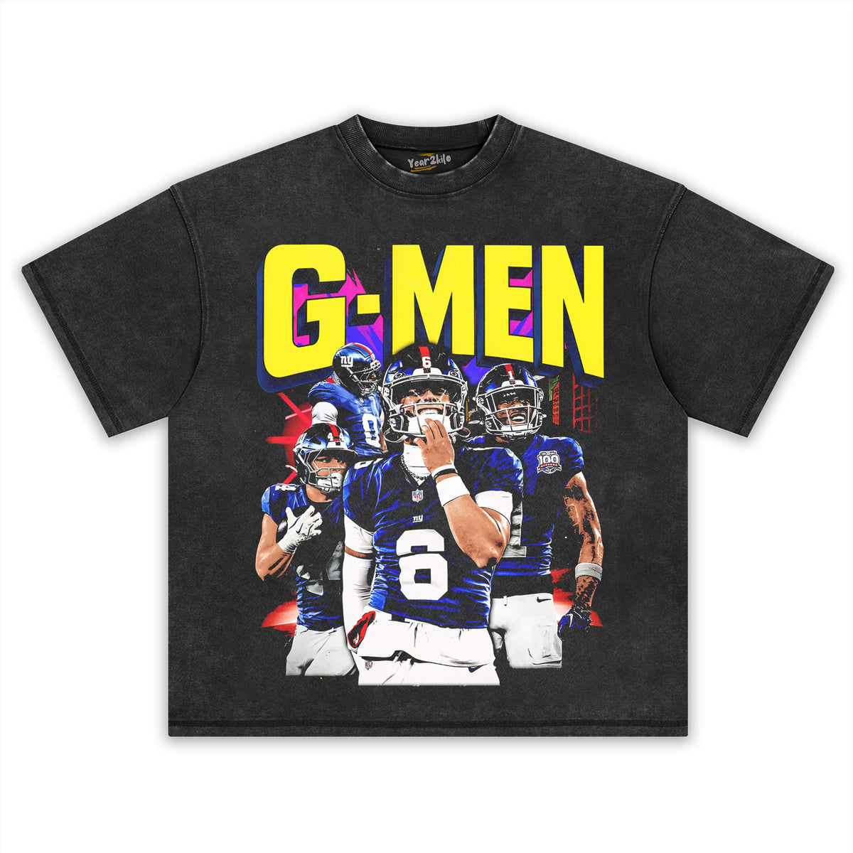 JAXSON DART G-MEN NEW YORK GIANTS 2025 VINTAGE GRAPHIC TEE & LS & HOODIE