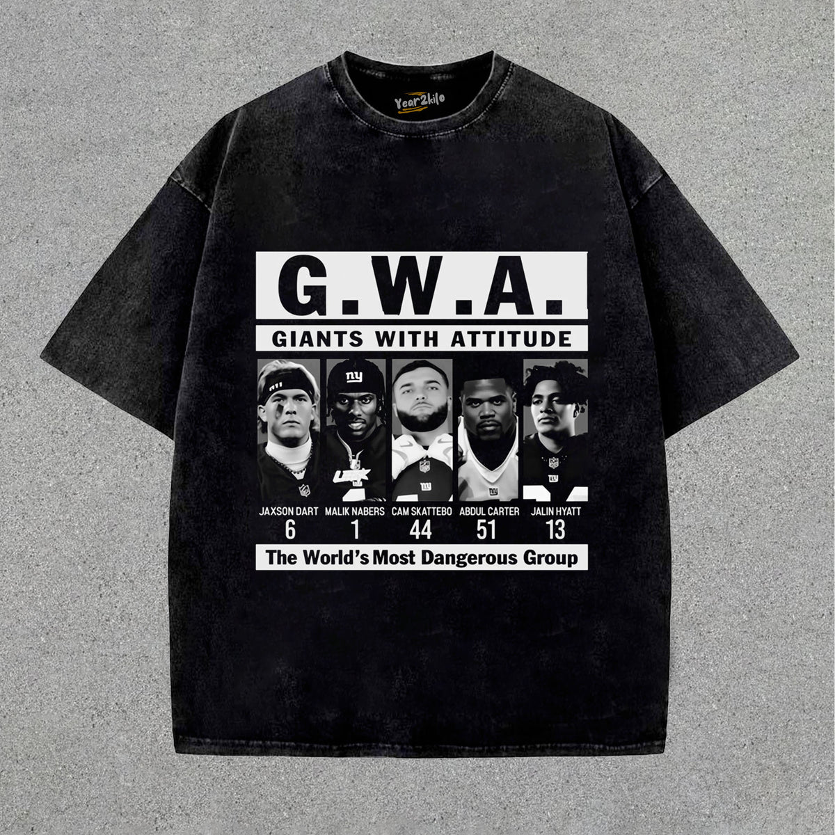 JAXSON DART & MALIK NABERS & CAM SKATTEBO & ABDUL CARTER & JALIN HYATT GWA TEE & LS & HOODIE