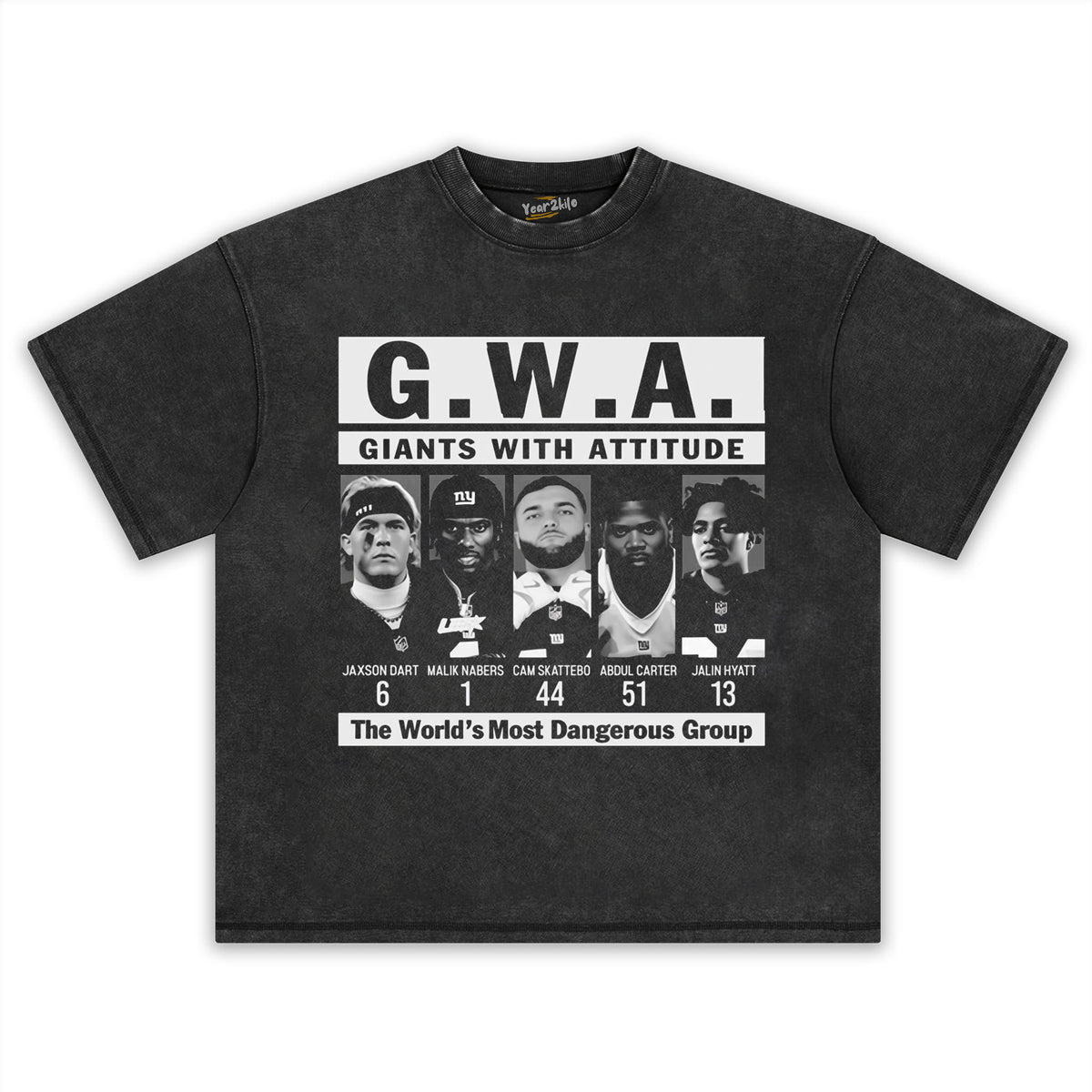 JAXSON DART & MALIK NABERS & CAM SKATTEBO & ABDUL CARTER & JALIN HYATT GWA TEE & LS & HOODIE