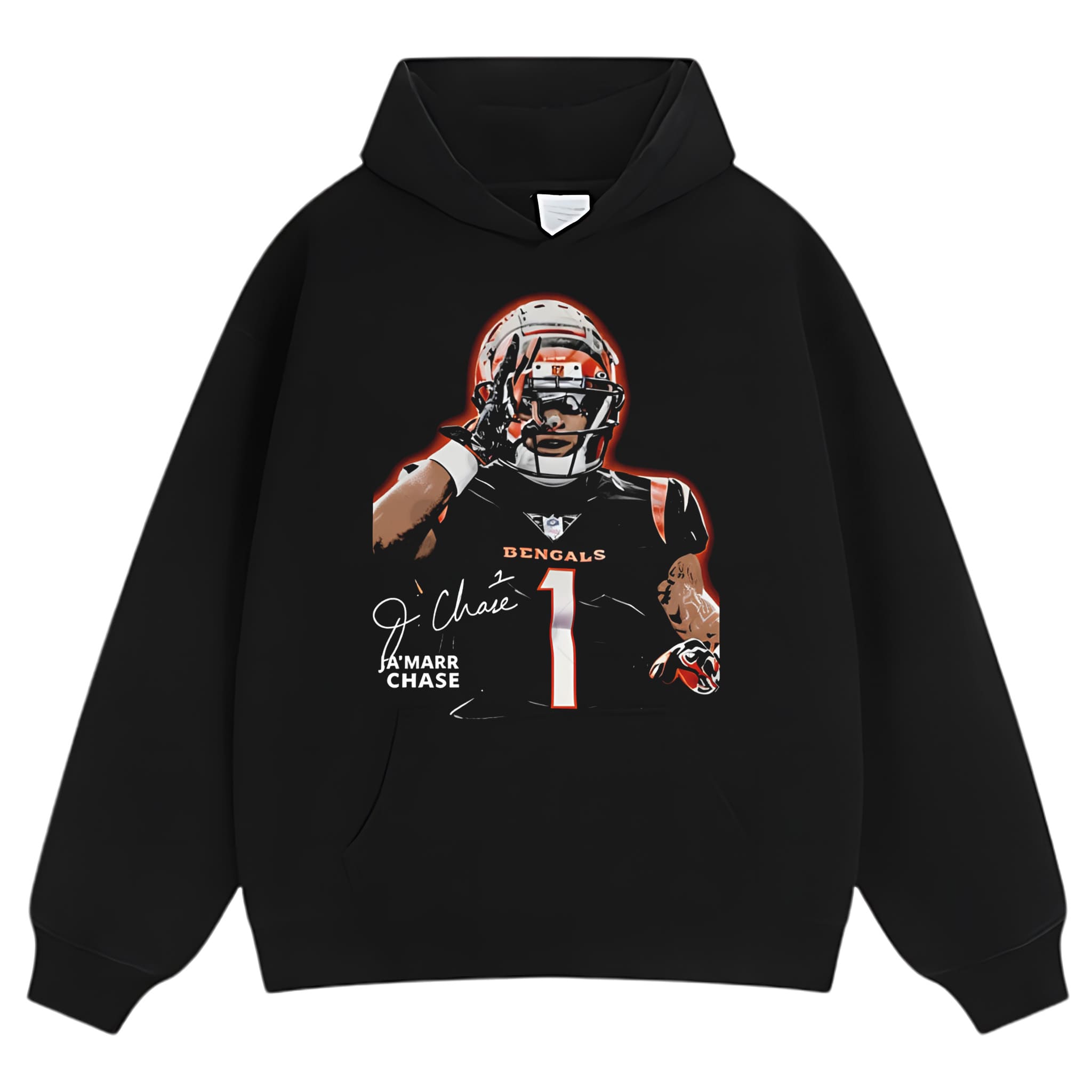 JA’MARR CHASE - CINCINNATI FOOTBALL VINTAGE TANK TOP & TEE & LONG SLEEVE & LAYERED LS & HOODIE