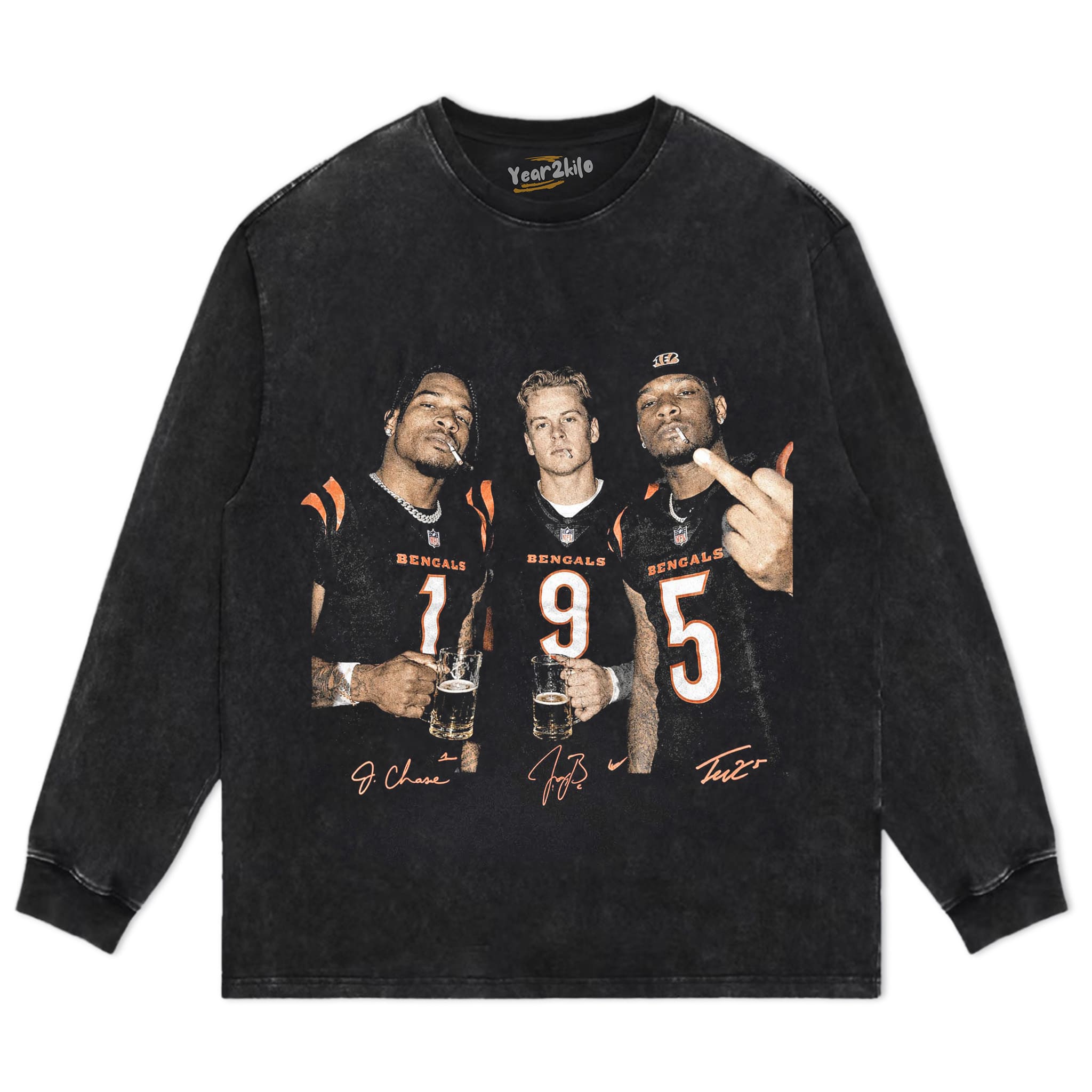 JA’MARR CHASE & JOE BURROW & TEE HIGGINS TANK TOP & TEE & LONG SLEEVE & LAYERED LS & HOODIE