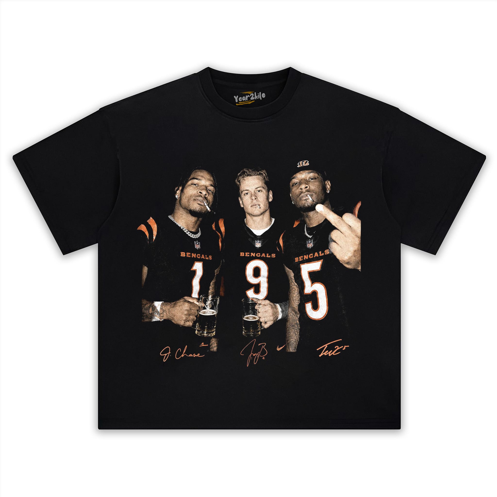 JA’MARR CHASE & JOE BURROW & TEE HIGGINS TANK TOP & TEE & LONG SLEEVE & LAYERED LS & HOODIE