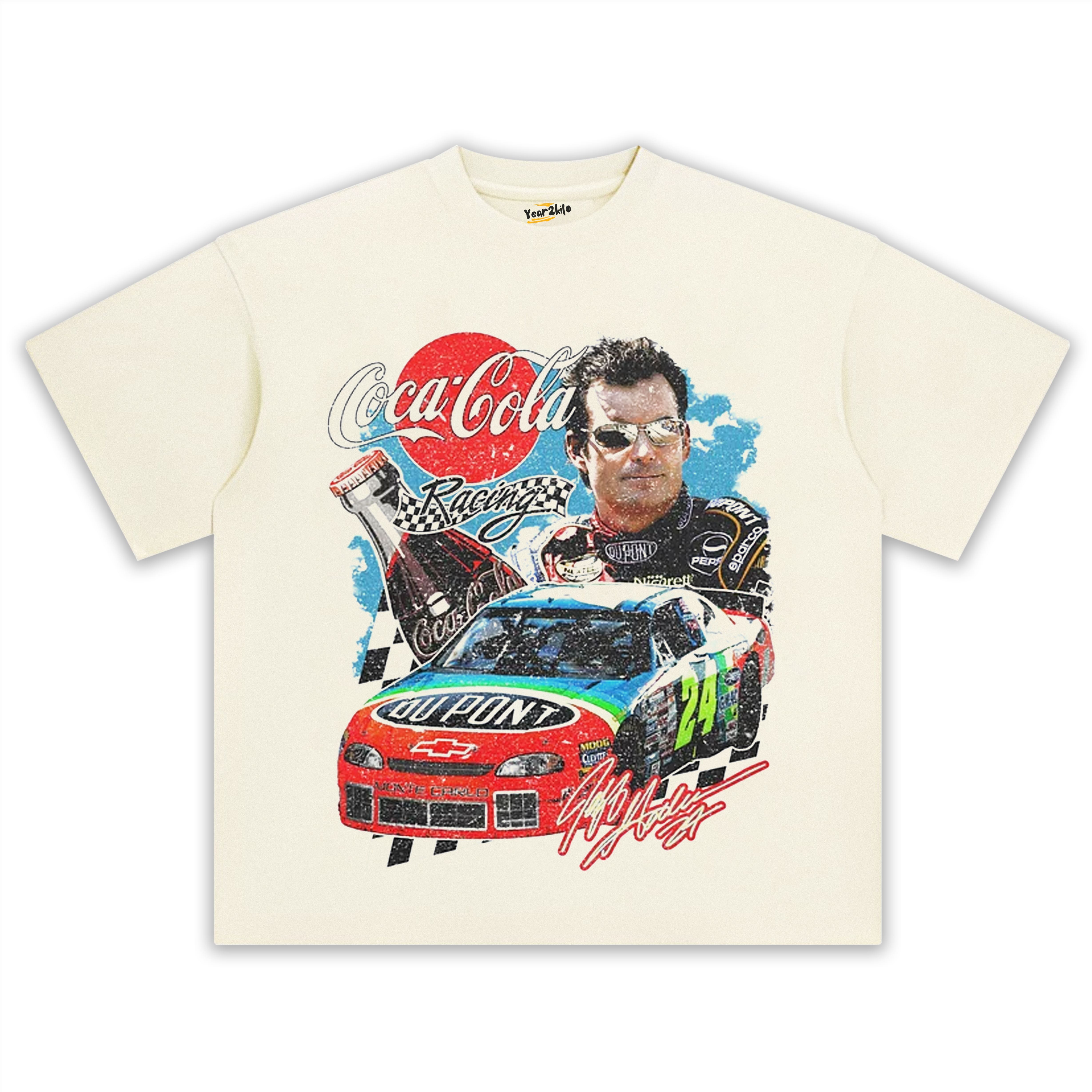 JEFF GORDAN COCA-COLA RACING VINTAGE TANK TOP & TEE & LONG SLEEVE & LAYERED LS & HOODIE - BLACK HOODIES