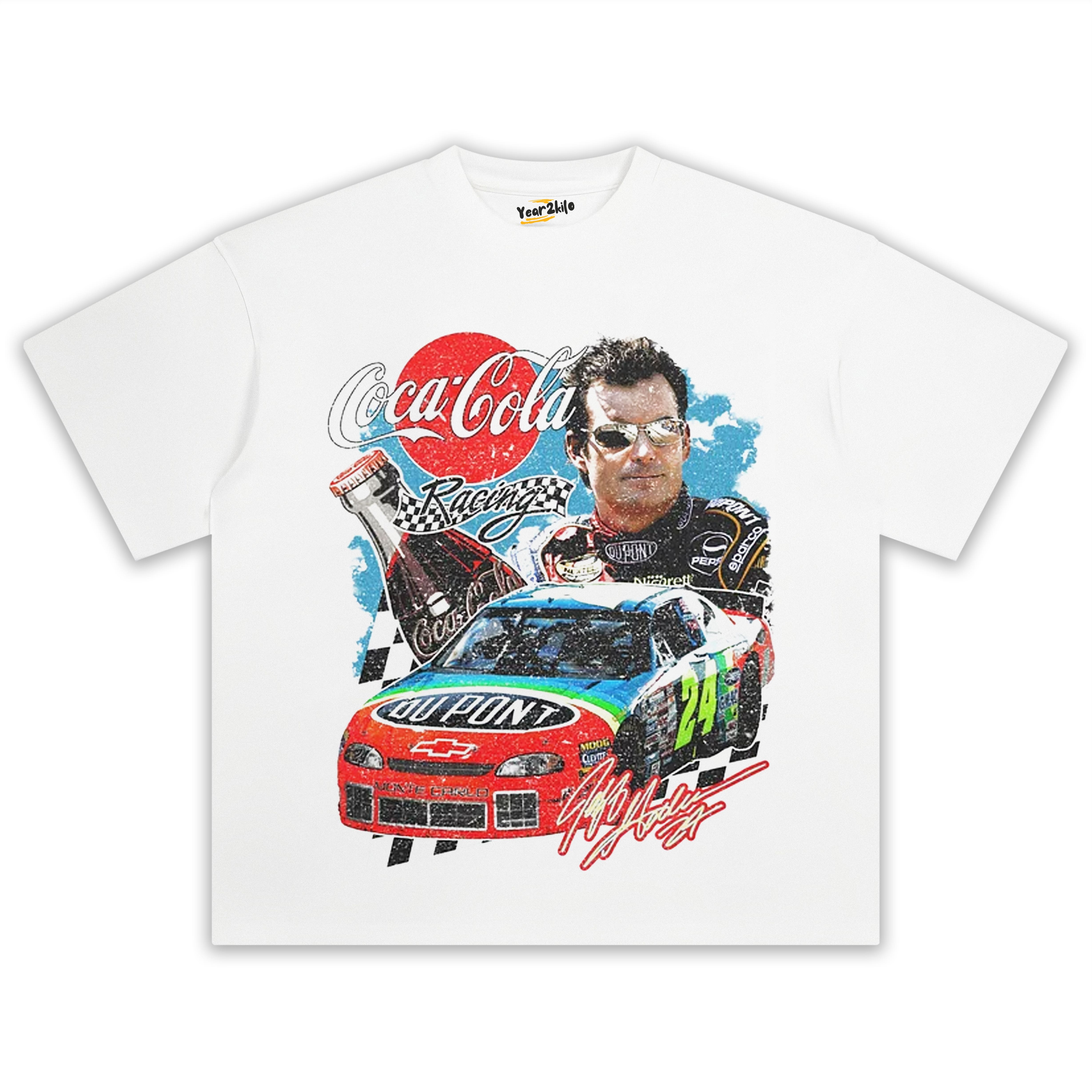 JEFF GORDAN COCA-COLA RACING VINTAGE TANK TOP & TEE & LONG SLEEVE & LAYERED LS & HOODIE - BLACK HOODIES