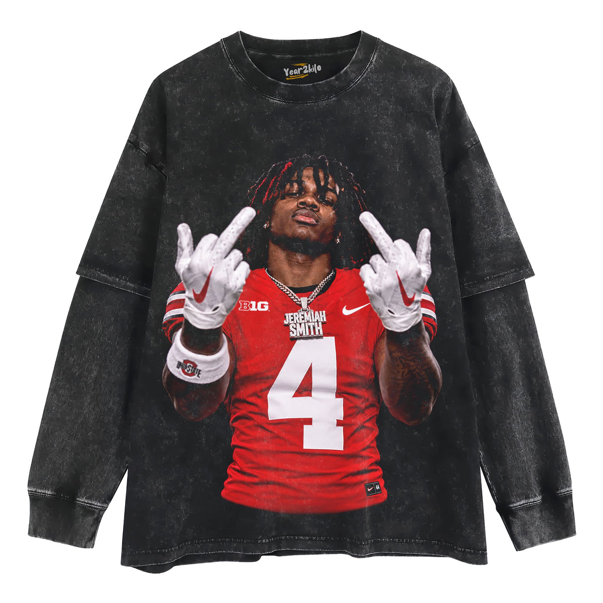 JEREMIAH SMITH - MIDDLE FINGER TANK TOP & TEE & LONG SLEEVE & LAYERED LS & HOODIE