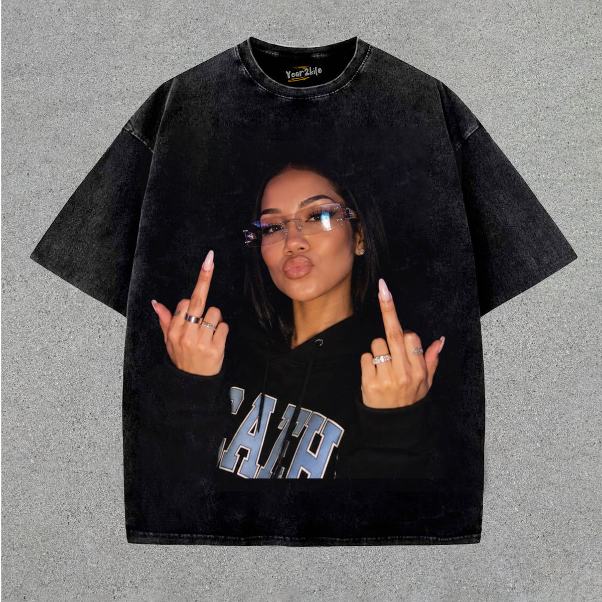 JHENÉ AIKO - MIDDLE FINGER TANK TOP & TEE & LONG SLEEVE & LAYERED LS & HOODIE