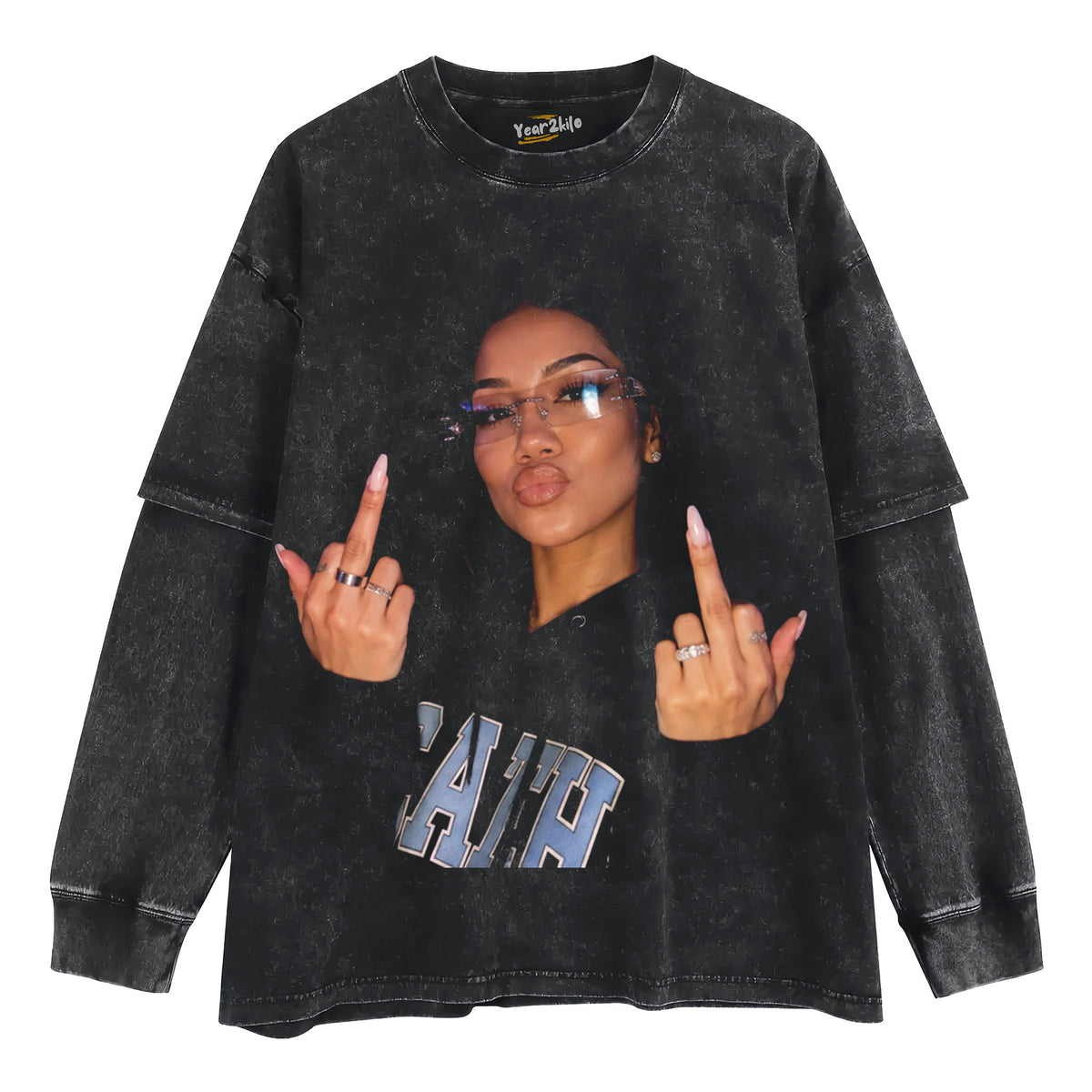 JHENÉ AIKO - MIDDLE FINGER TANK TOP & TEE & LONG SLEEVE & LAYERED LS & HOODIE