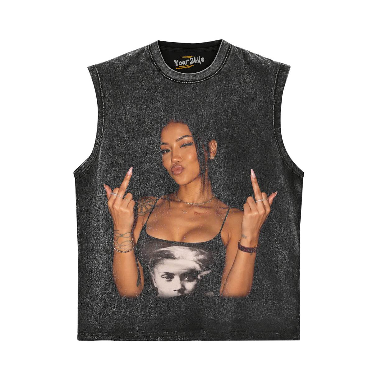 JHENÉ AIKO - MIDDLE FINGER V2 TANK TOP & TEE & LONG SLEEVE & LAYERED LS & HOODIE