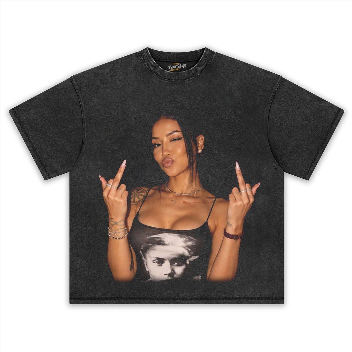 JHENÉ AIKO - MIDDLE FINGER V2 TANK TOP & TEE & LONG SLEEVE & LAYERED LS & HOODIE