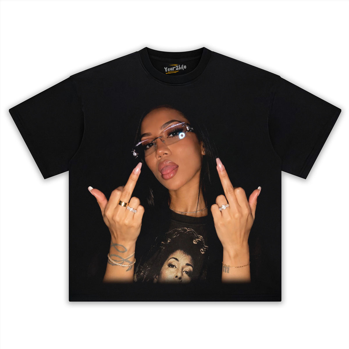 JHENÉ AIKO - MIDDLE FINGER V3 TANK TOP & TEE & LONG SLEEVE & LAYERED LS & HOODIE