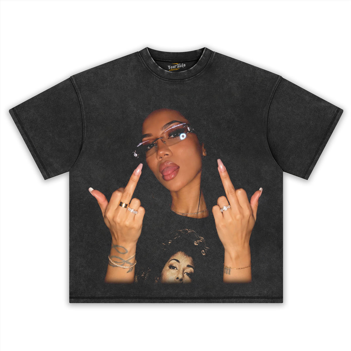 JHENÉ AIKO - MIDDLE FINGER V3 TANK TOP & TEE & LONG SLEEVE & LAYERED LS & HOODIE