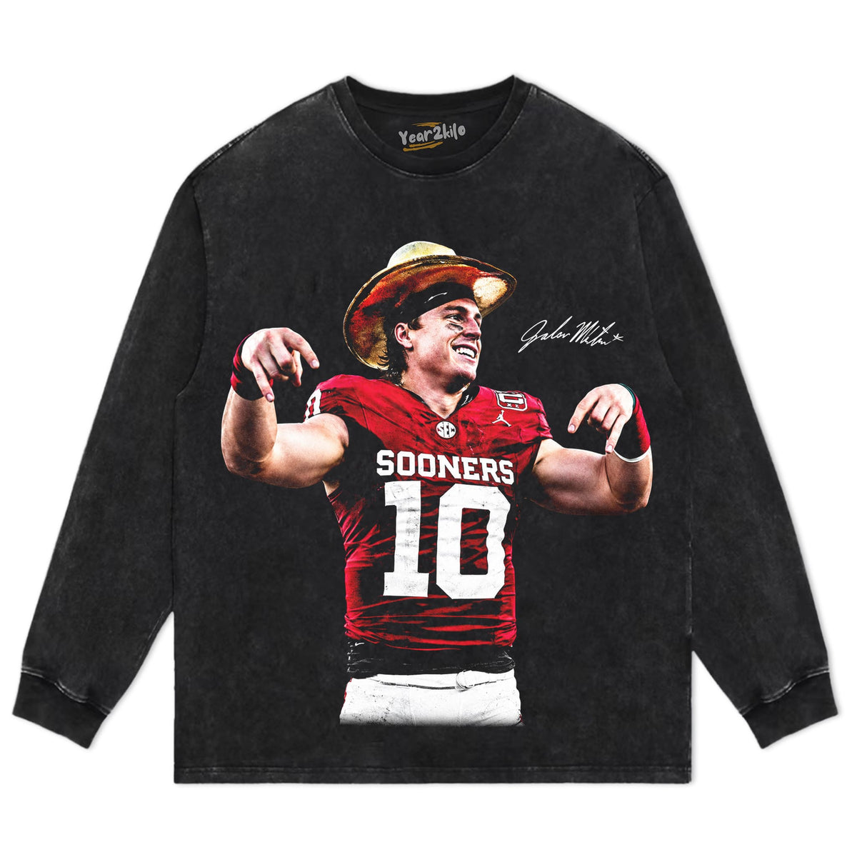 JOHN MATEER - HORNS DOWN TANK TOP & TEE & LONG SLEEVE & LAYERED LS & HOODIE
