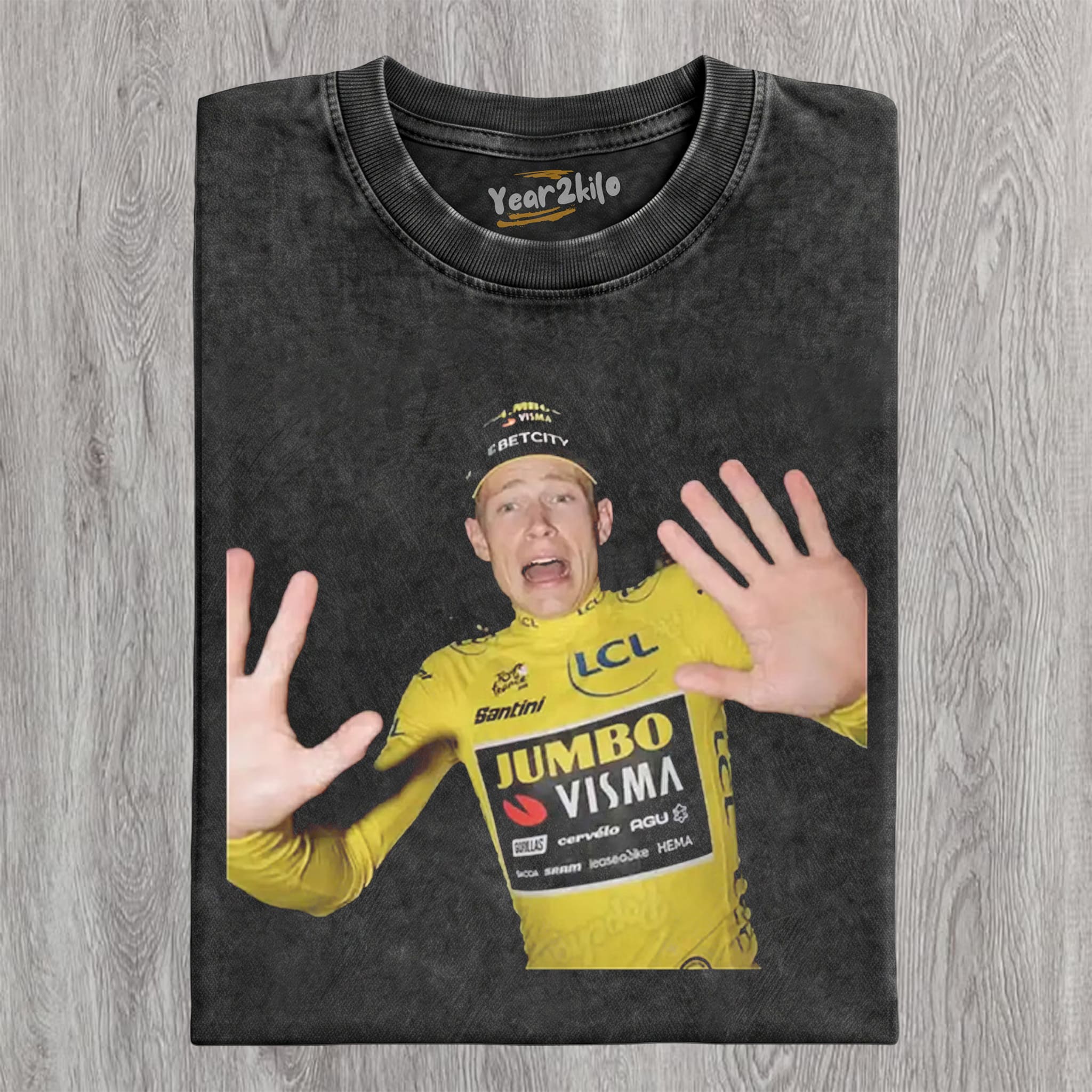 JONAS VINGEGAARD 2026 VINTAGE CRYING TANK TOP & TEE & LONG SLEEVE & LAYERED LS & HOODIE