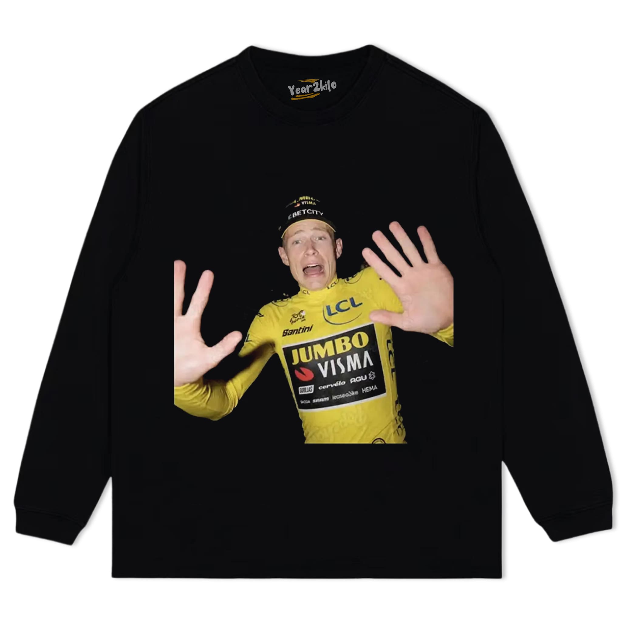 JONAS VINGEGAARD 2026 VINTAGE CRYING TANK TOP & TEE & LONG SLEEVE & LAYERED LS & HOODIE
