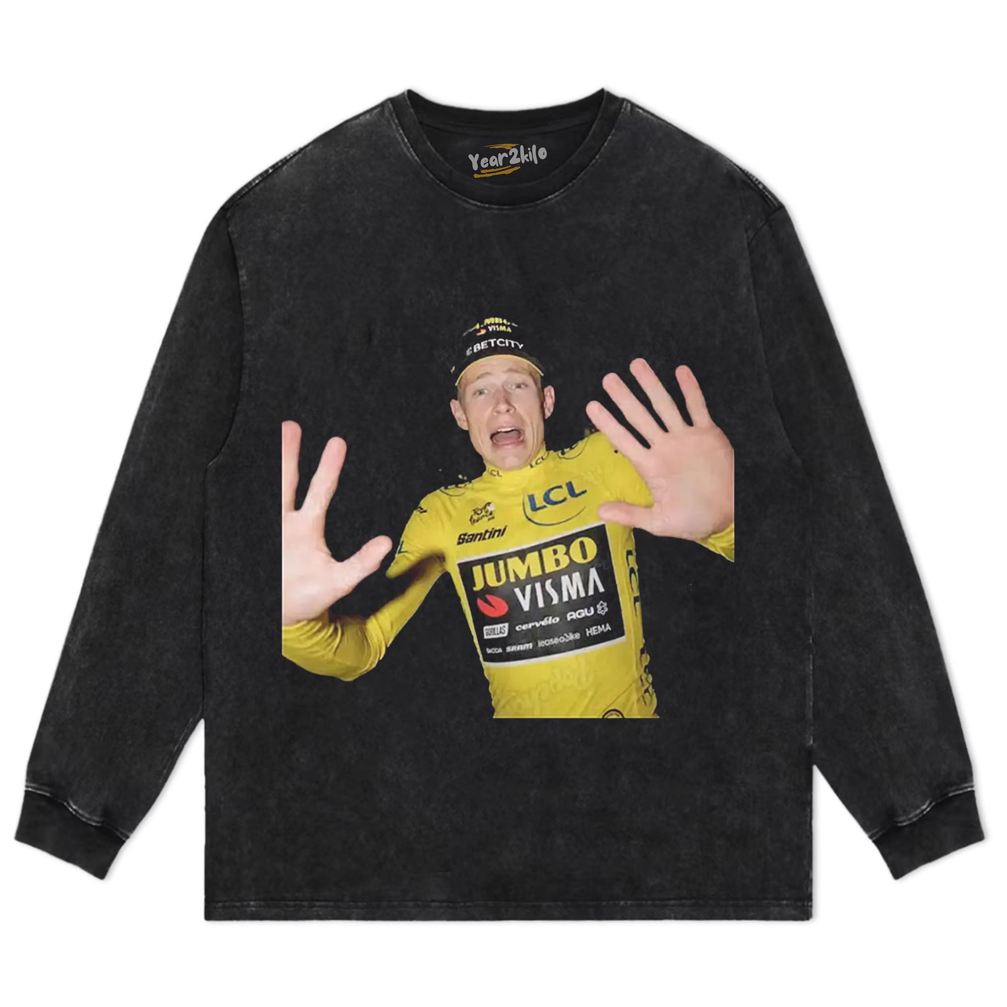JONAS VINGEGAARD 2026 VINTAGE CRYING TANK TOP & TEE & LONG SLEEVE & LAYERED LS & HOODIE