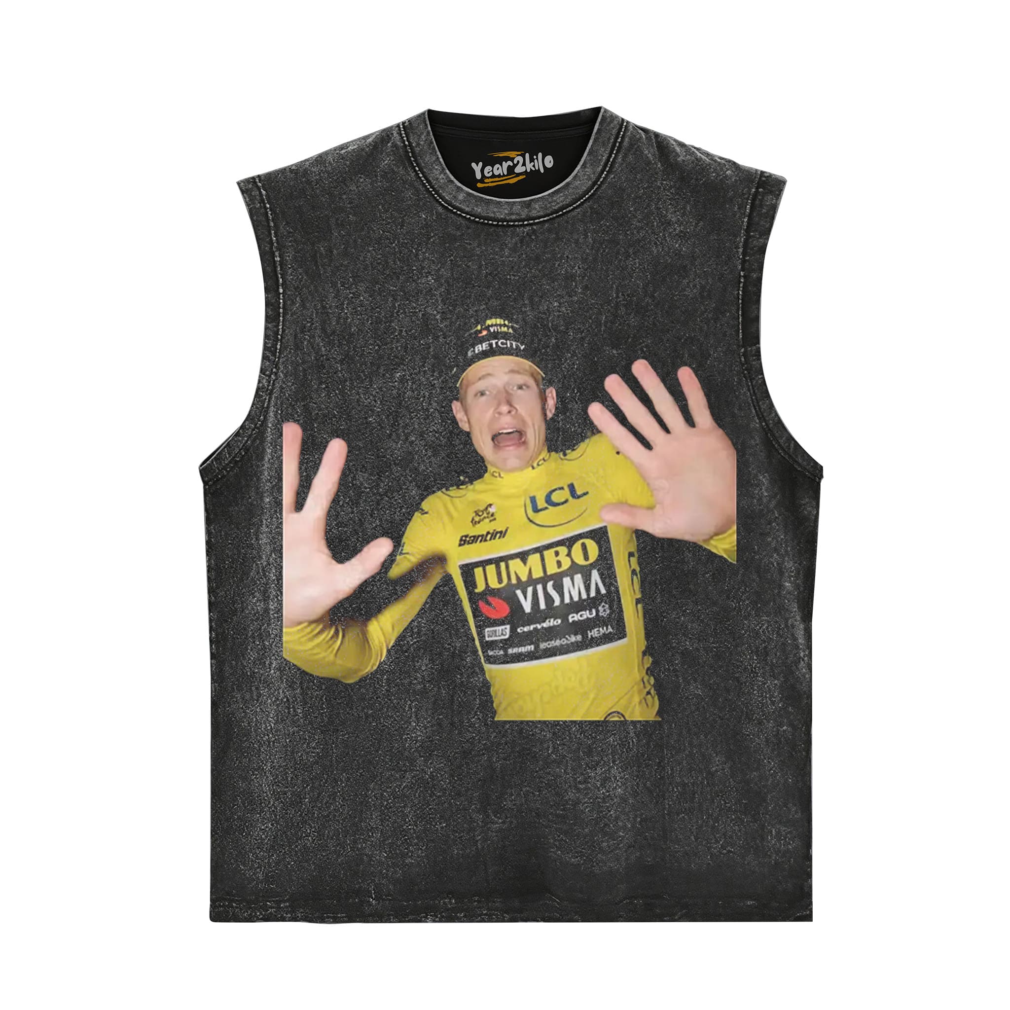 JONAS VINGEGAARD 2026 VINTAGE CRYING TANK TOP & TEE & LONG SLEEVE & LAYERED LS & HOODIE